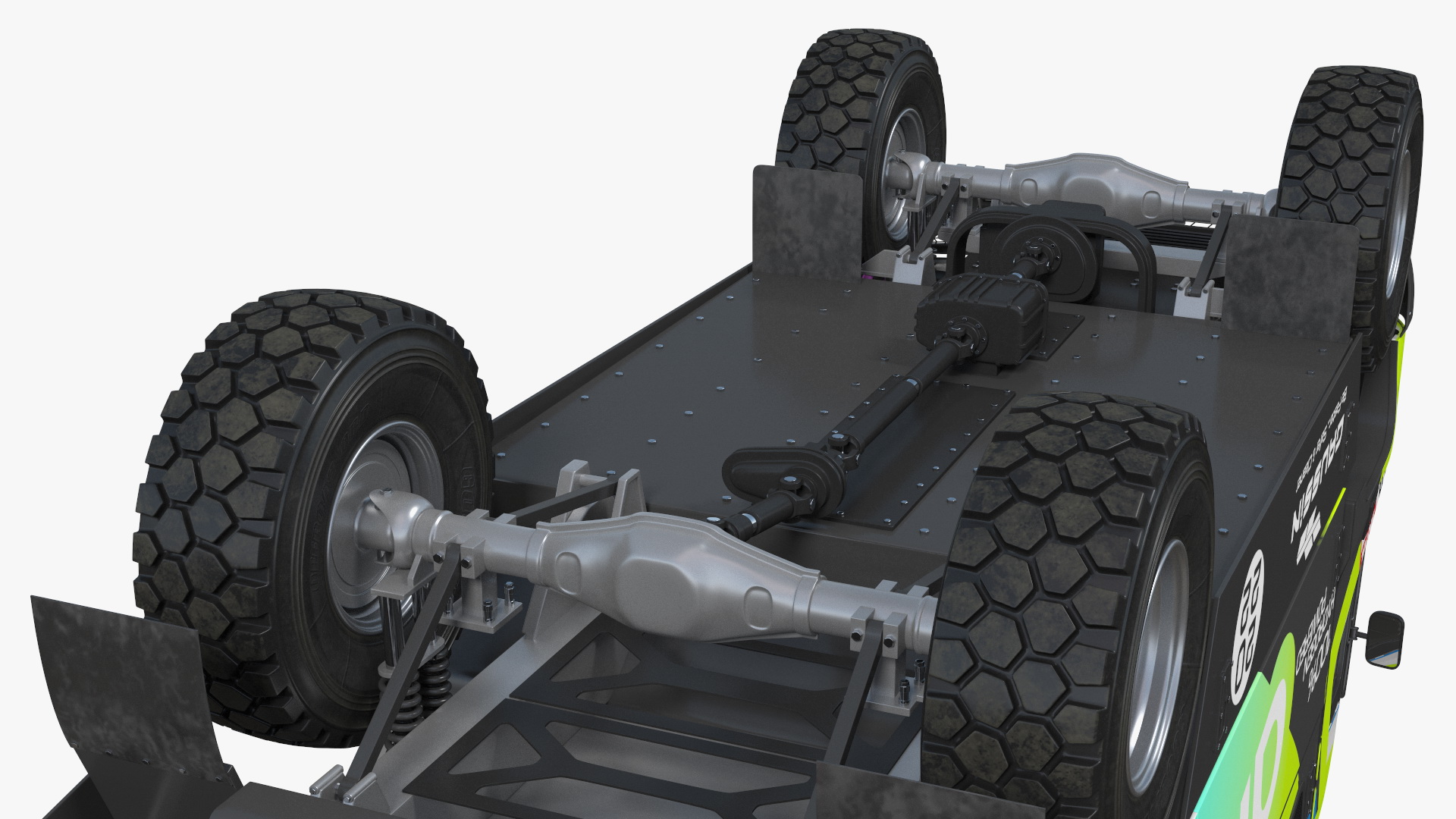 3D Racing Truck Gaussin H2 Simple Interior Rigged
