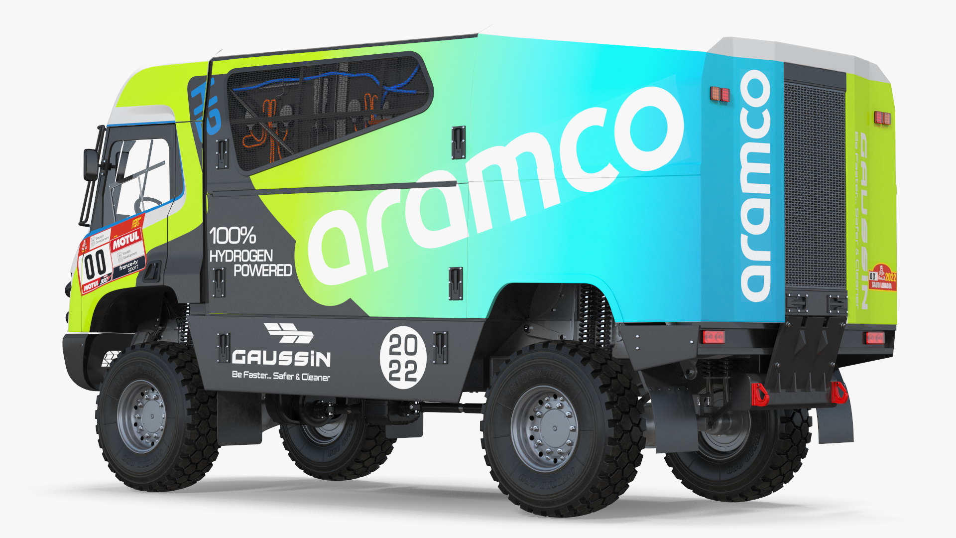3D Racing Truck Gaussin H2 Simple Interior Rigged
