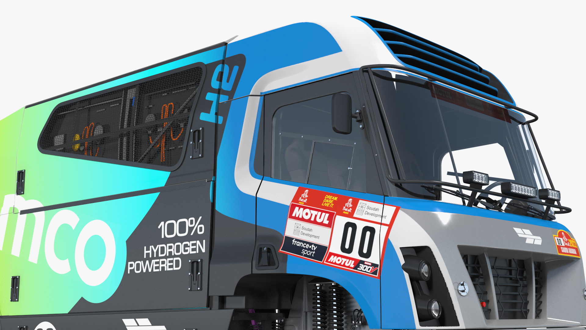 3D Racing Truck Gaussin H2 Simple Interior Rigged