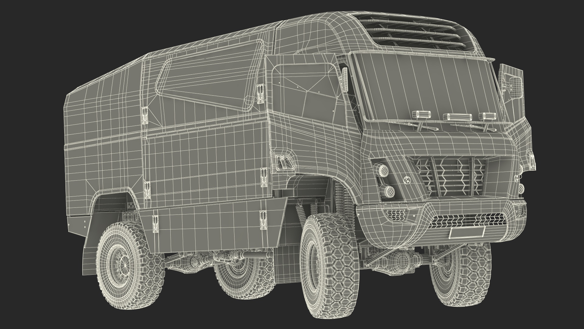 3D Racing Truck Gaussin H2 Simple Interior Rigged