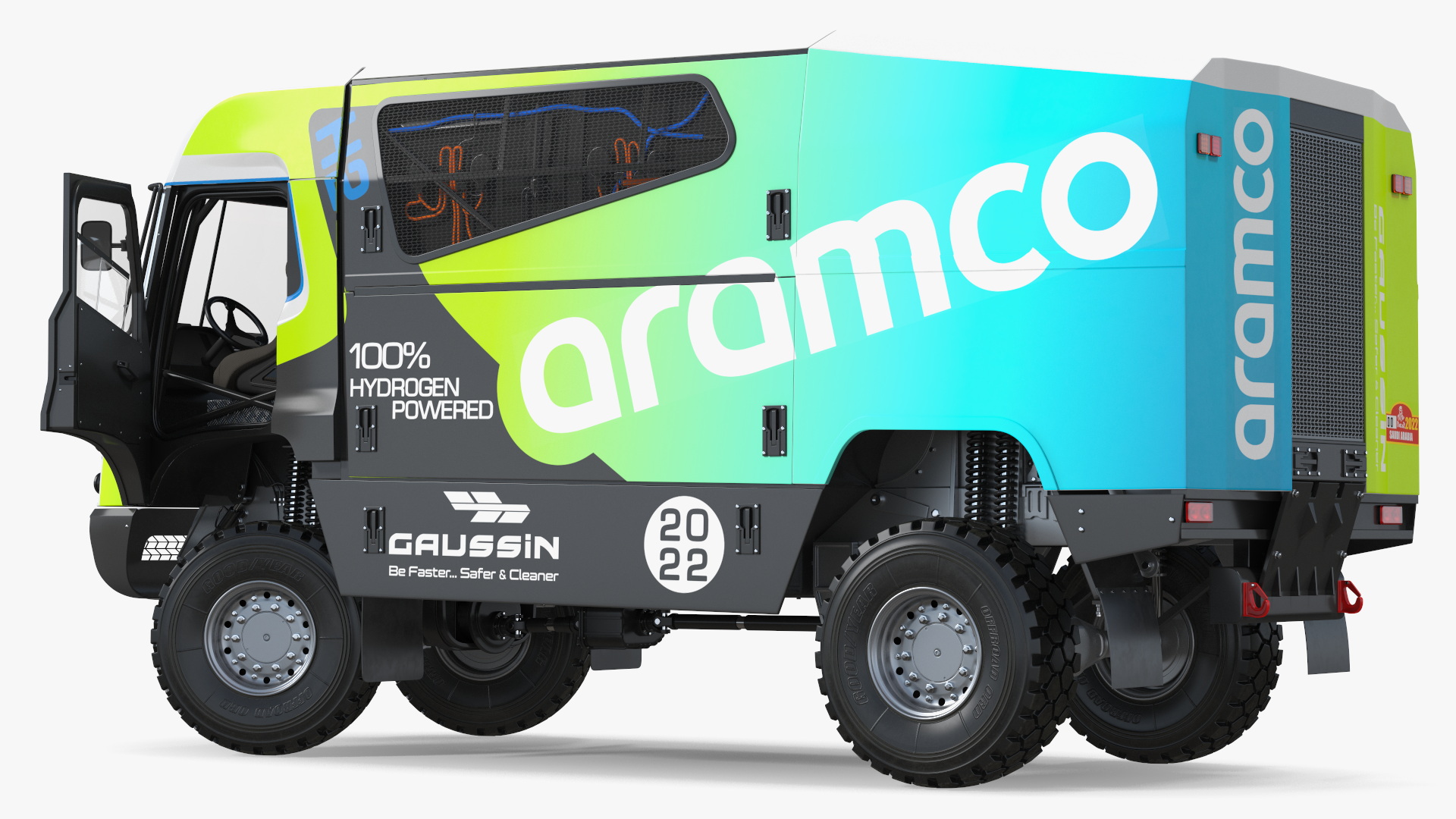 3D Racing Truck Gaussin H2 Simple Interior Rigged