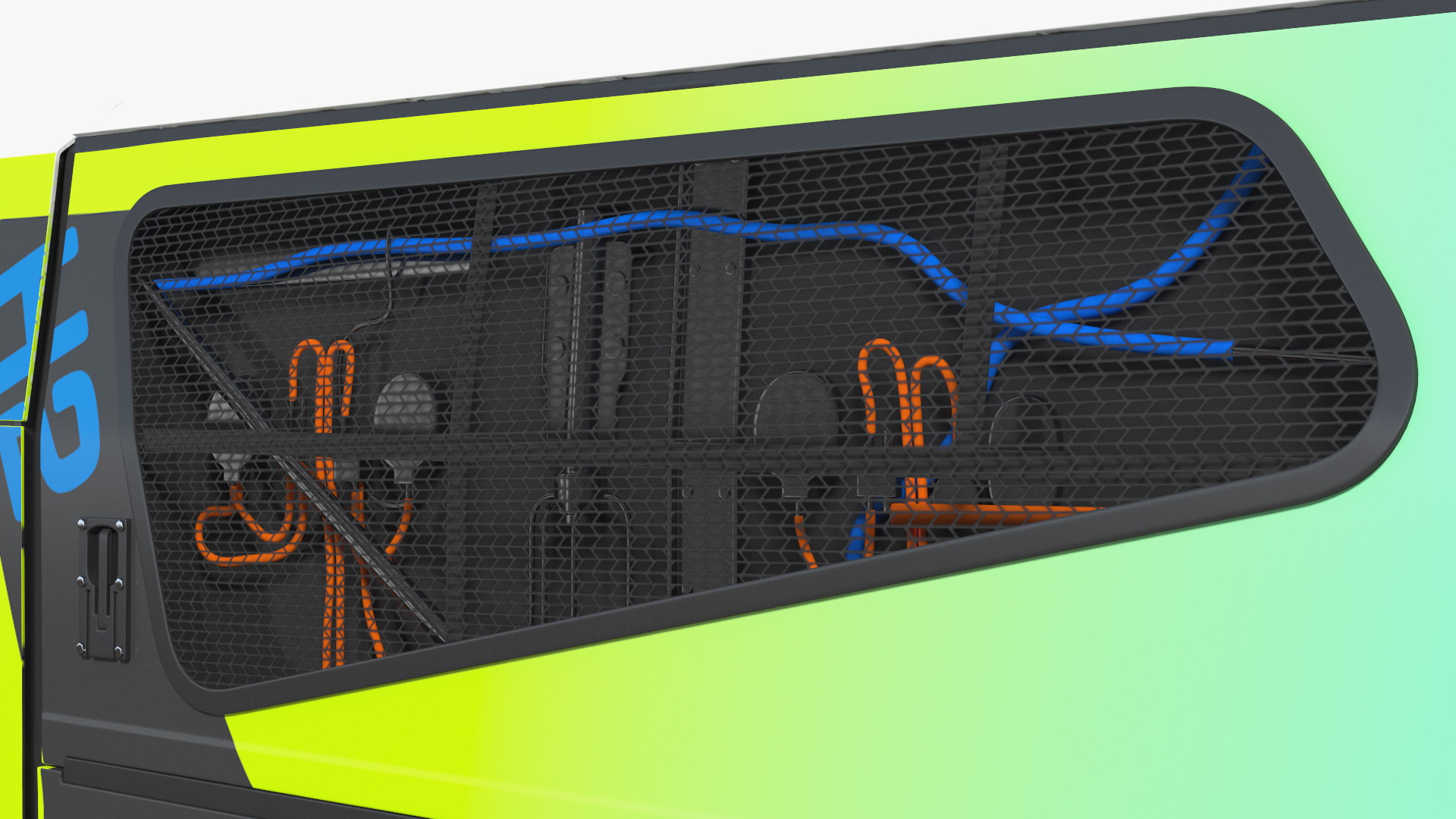 3D Racing Truck Gaussin H2 Simple Interior Rigged