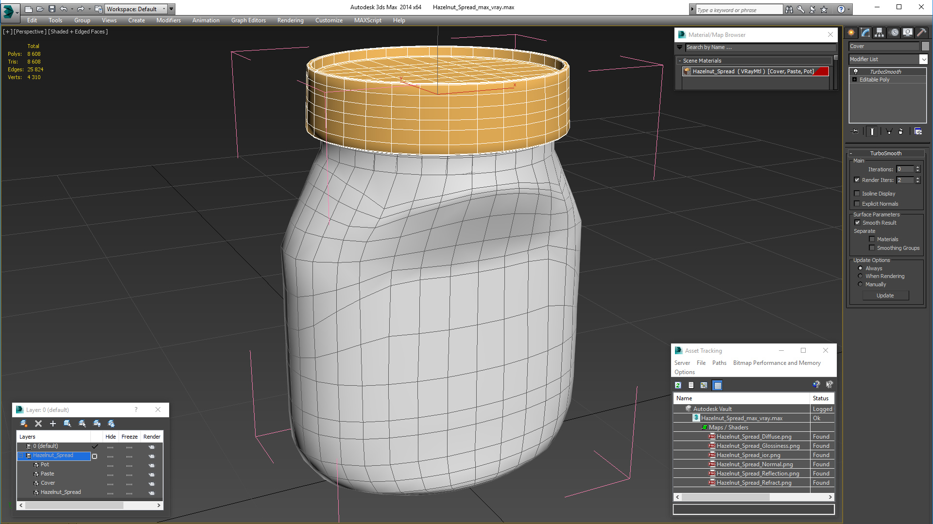 3D model Hazelnut Spread