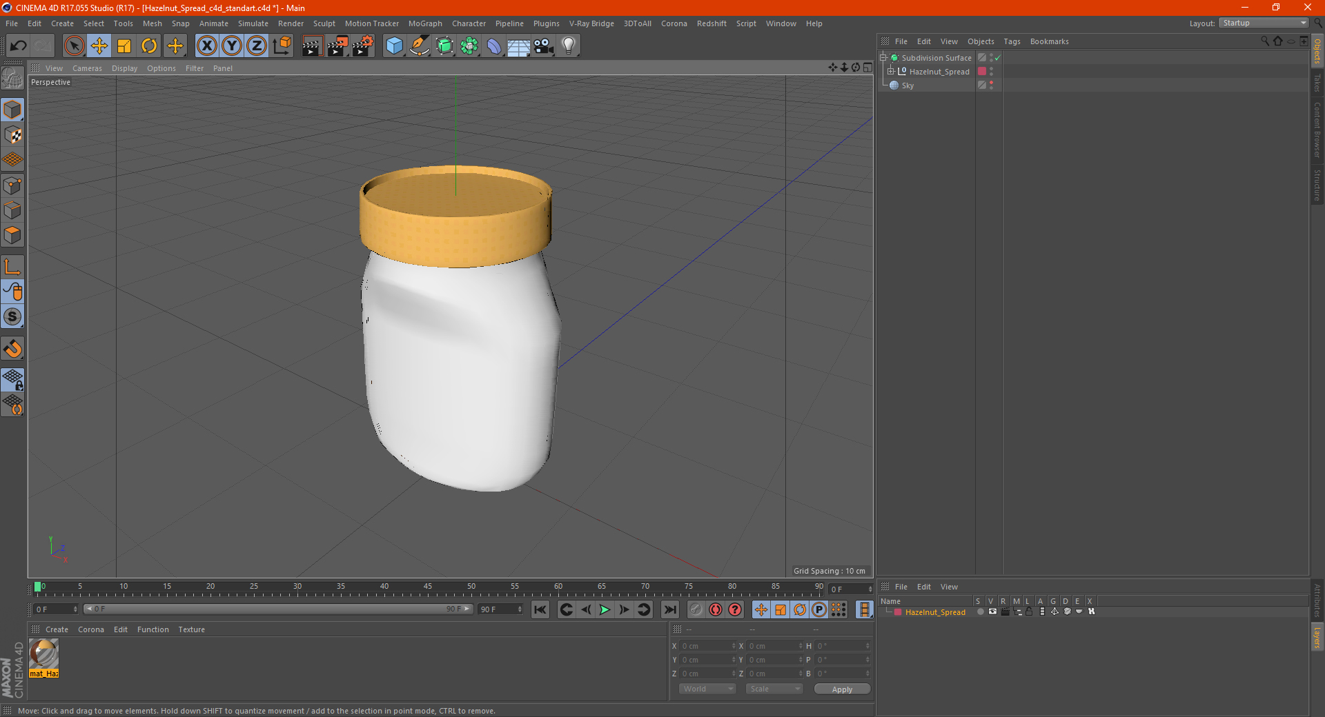 3D model Hazelnut Spread