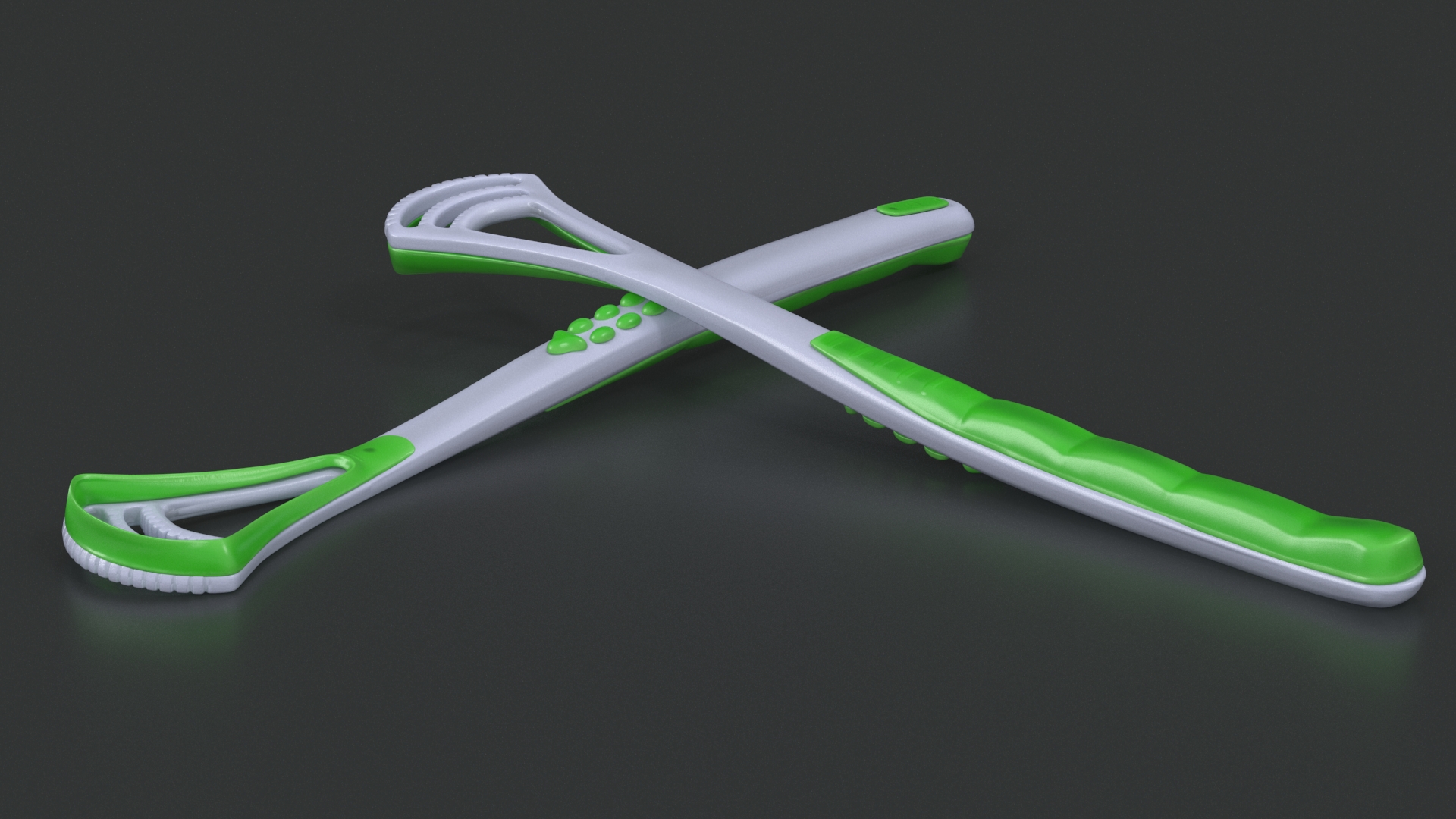 3D Tongue Brush Green model