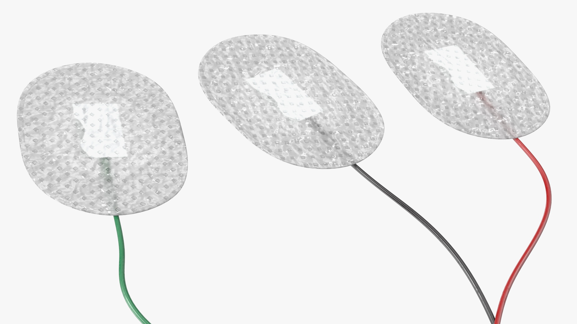 3D Skein of Three Colorful Wires with Surface Electrodes model