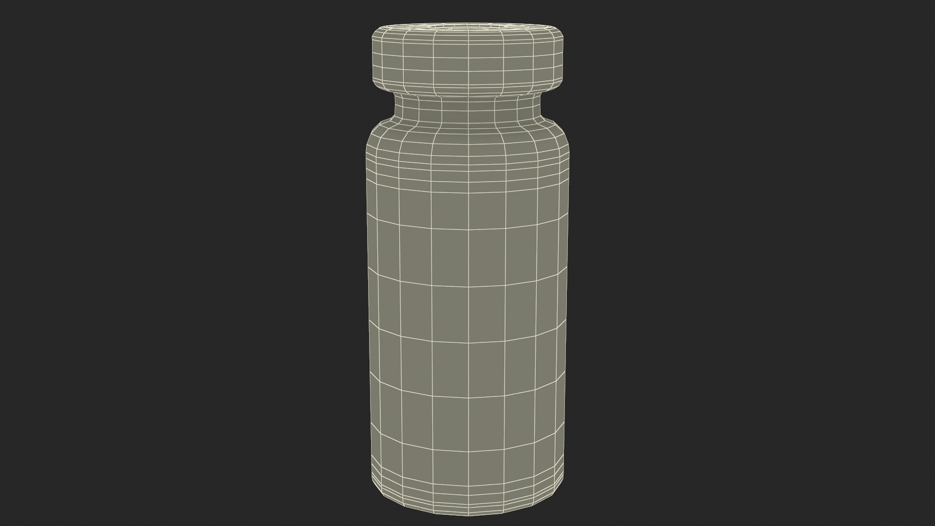 Medicine Sterile Vial 10ml Green 3D