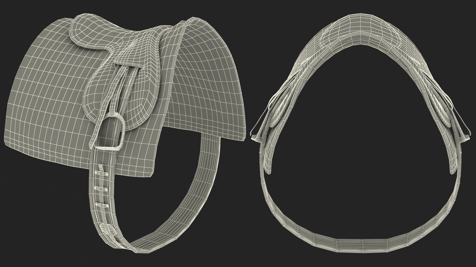 3D Racehorse Saddle