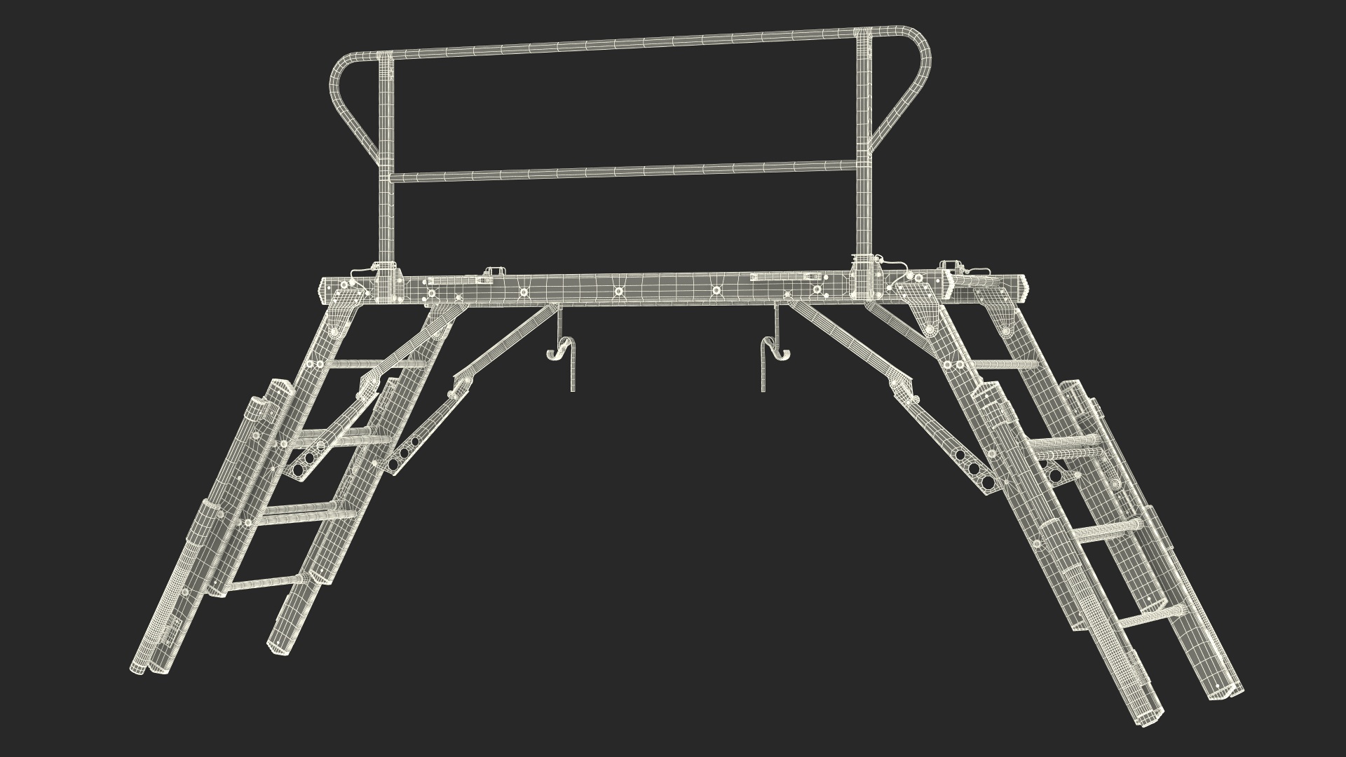 Rescue Platform with Stairs 3D