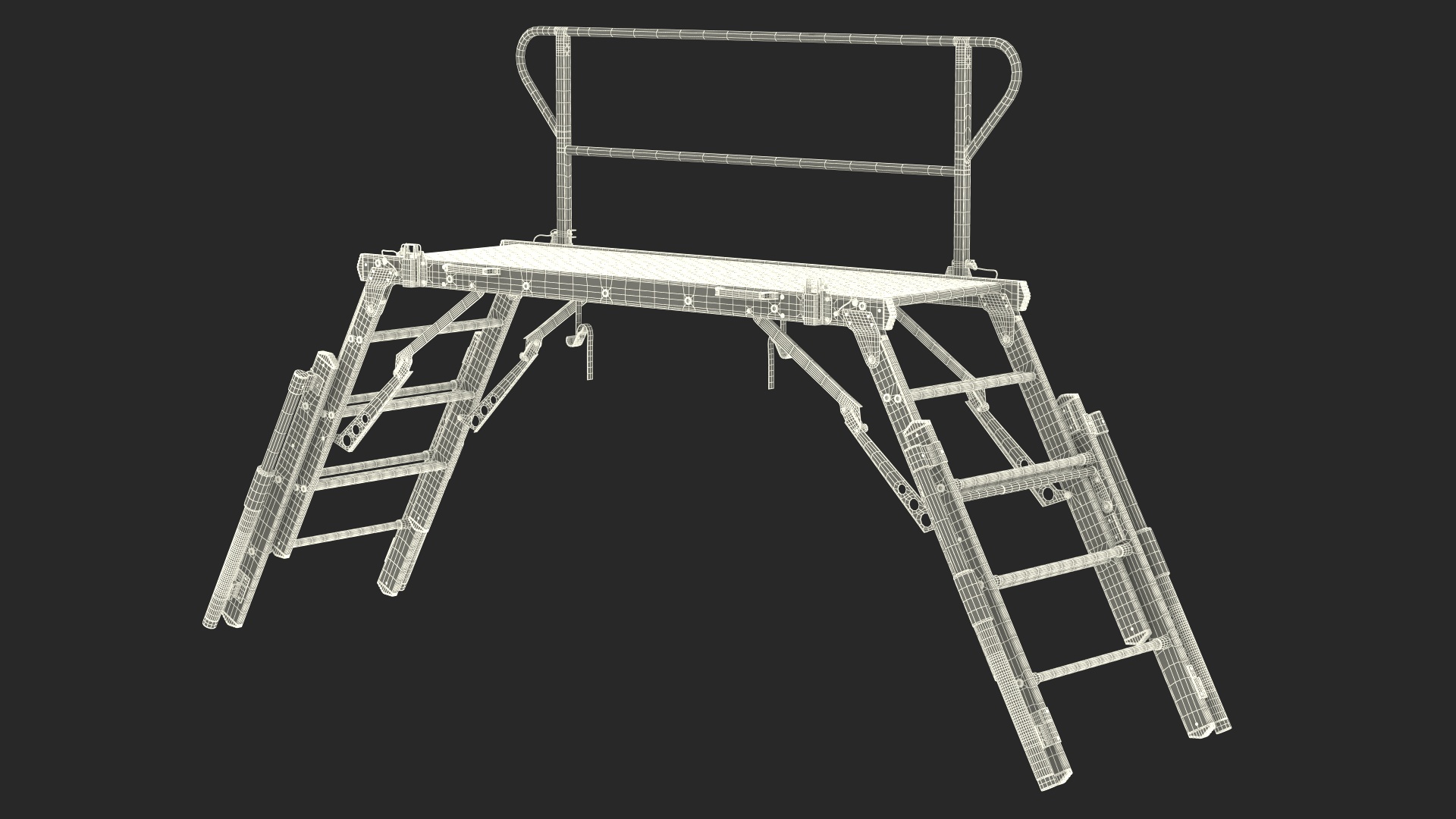 Rescue Platform with Stairs 3D