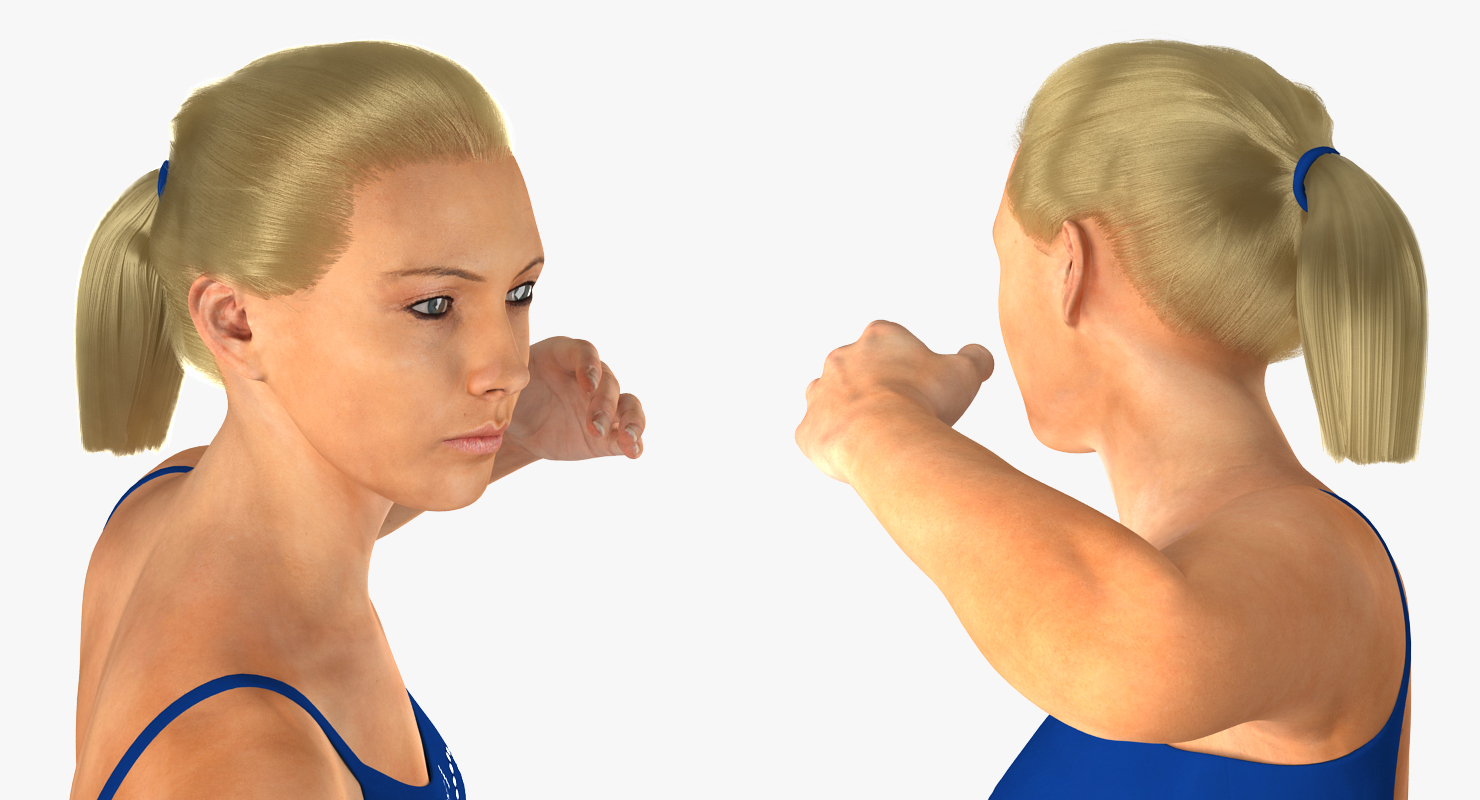 Female Figure Skater 2 Pose 3 3D model