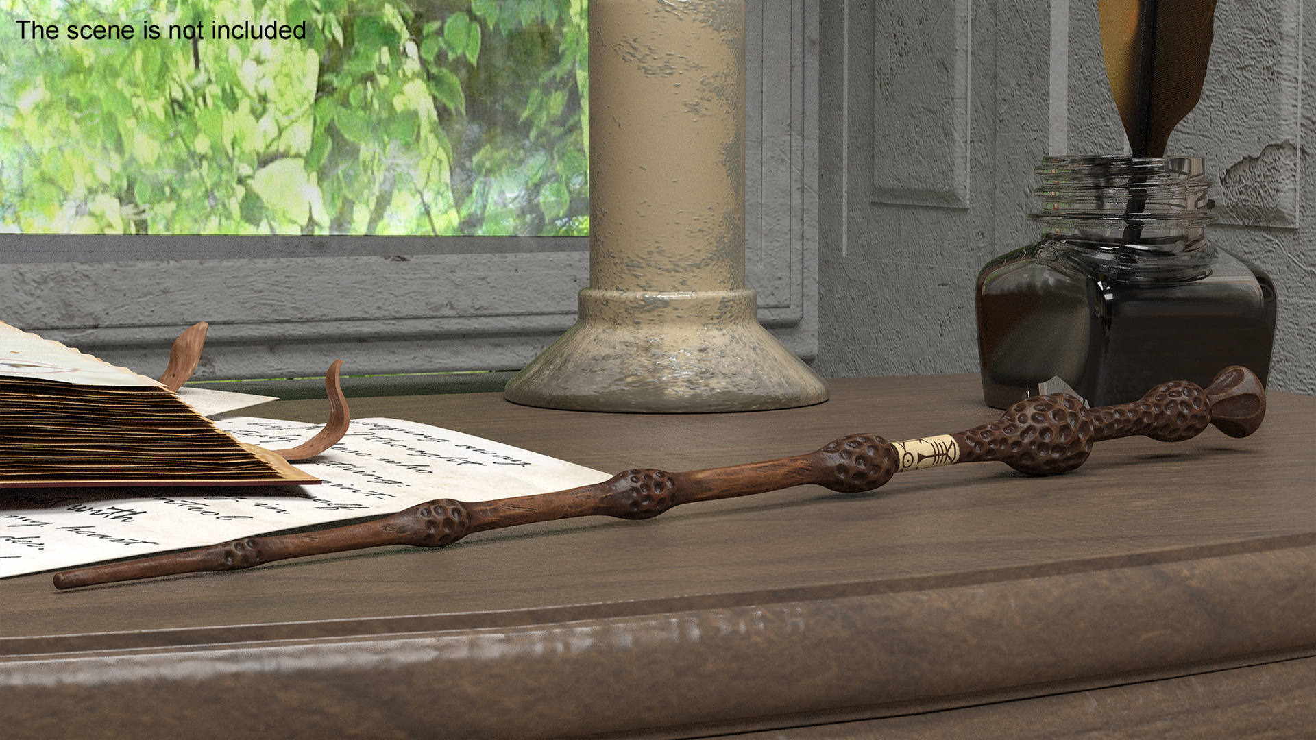 3D Elder Magic Wand