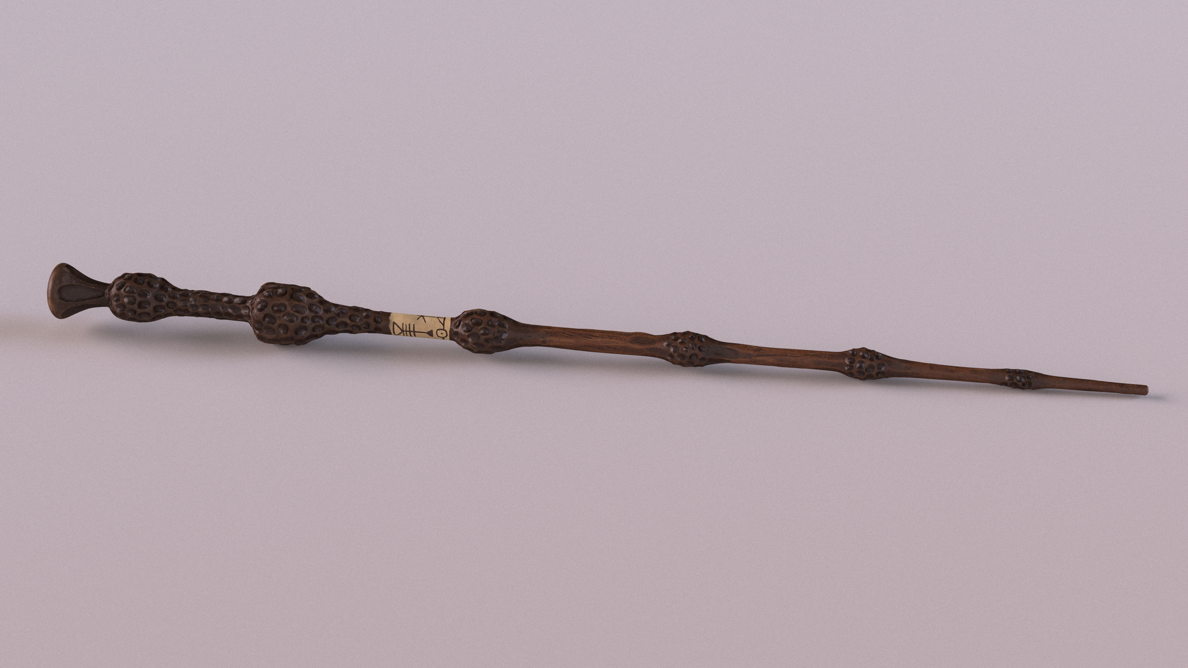 3D Elder Magic Wand
