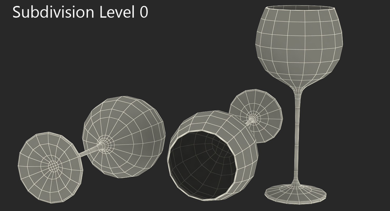 3D Balloon Wine Glass model