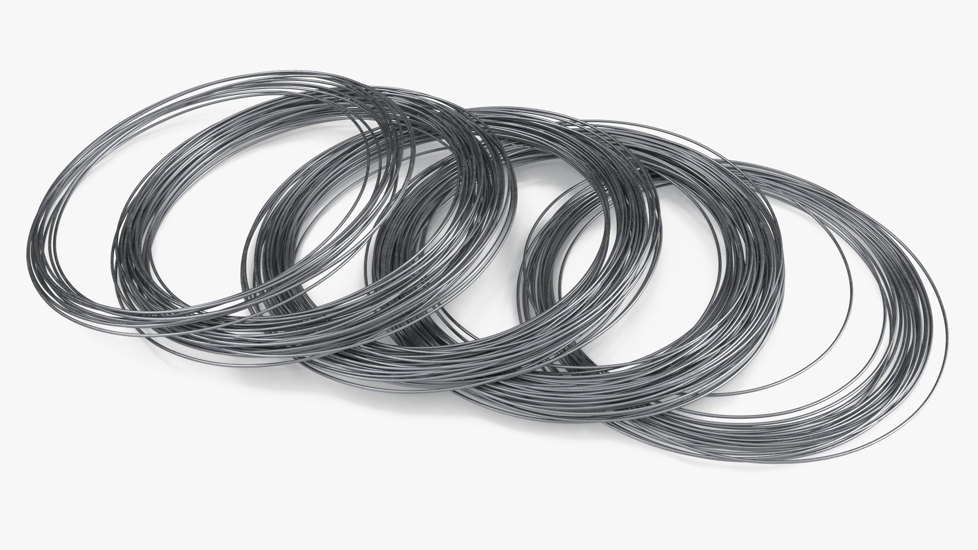 3D Twisted Stainless Steel Wire model