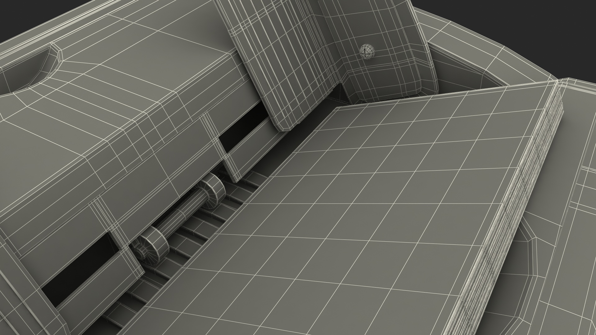 Cash Currency Counter Sorter Bills Euro 3D model