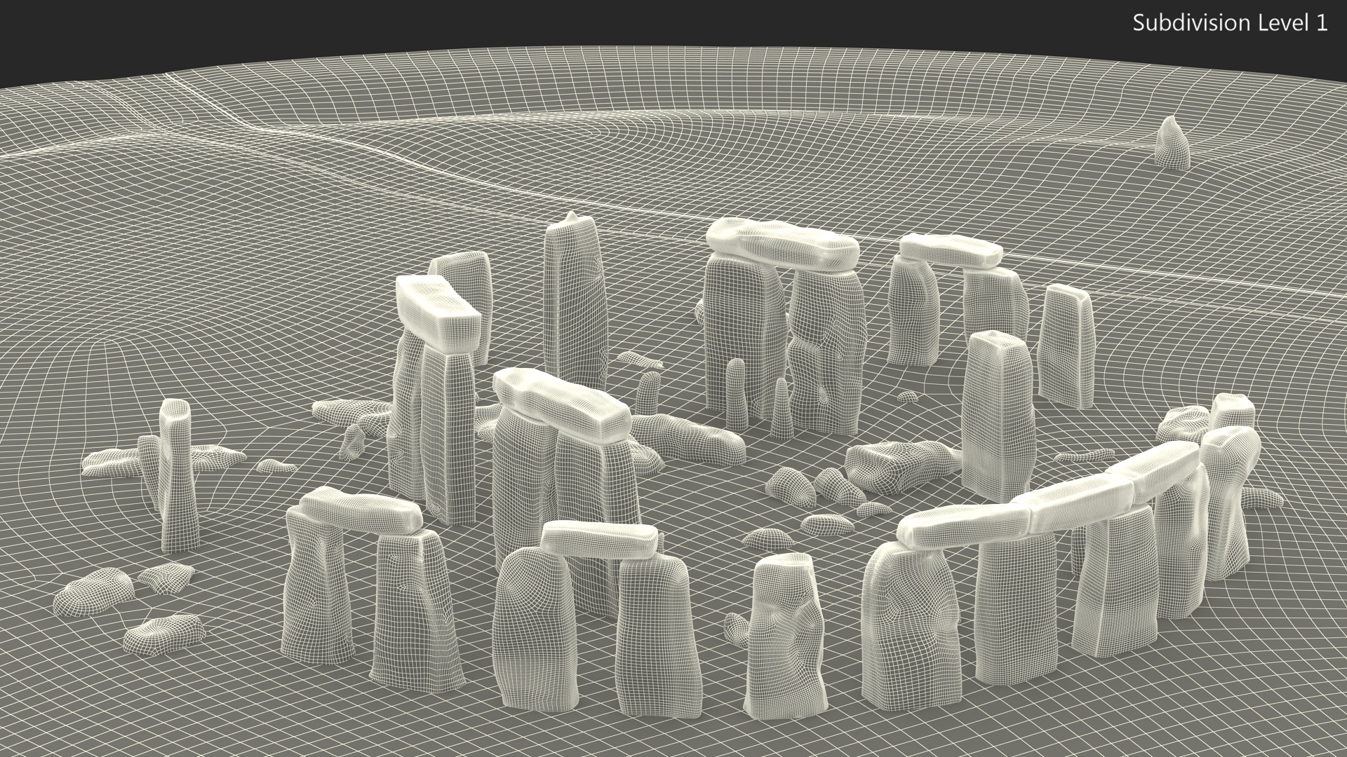 3D model Stonehenge