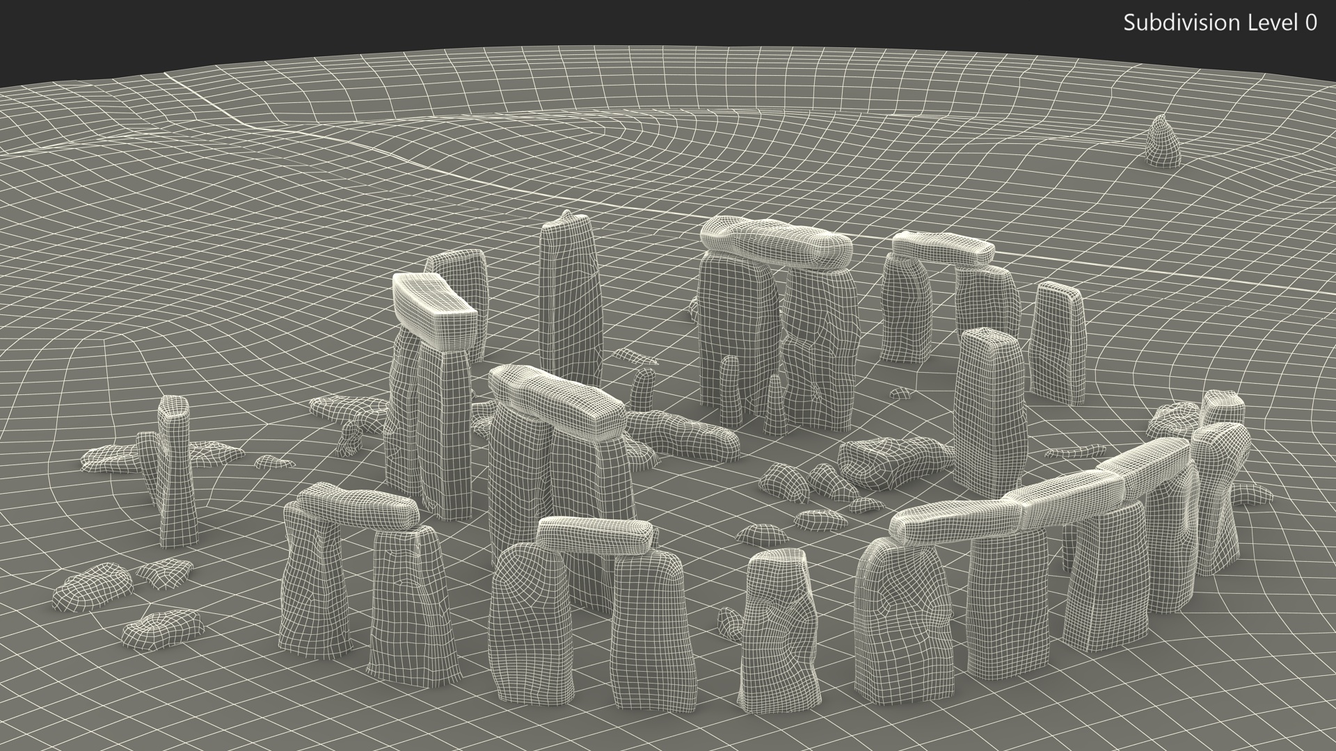 3D model Stonehenge