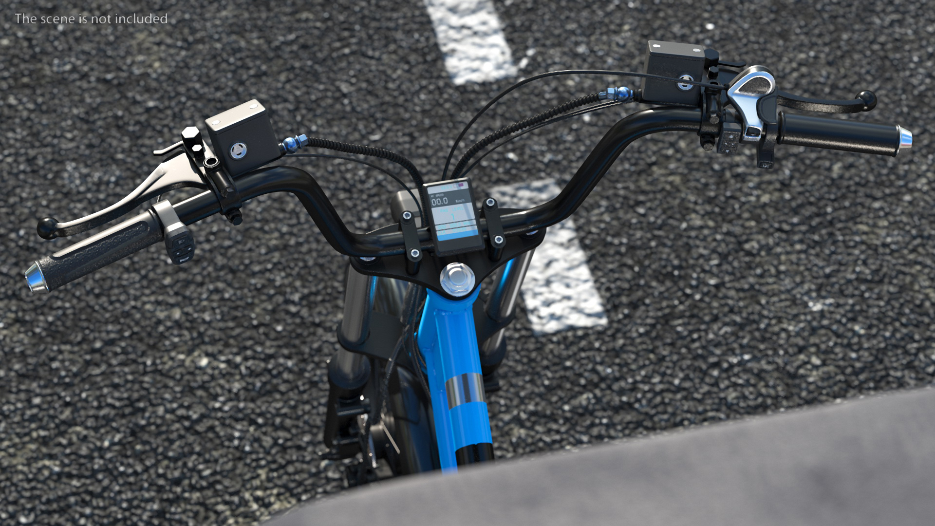3D Commercial Grade Electric Trike with Passenger Seat Rigged model
