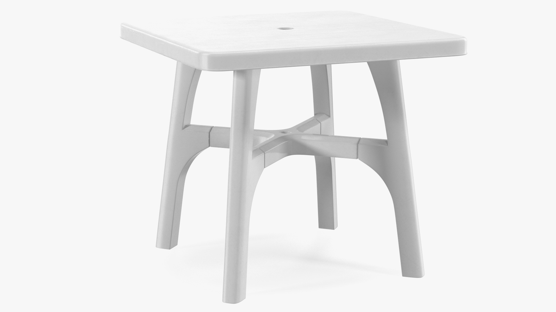 3D Square Outdoor Plastic Table model