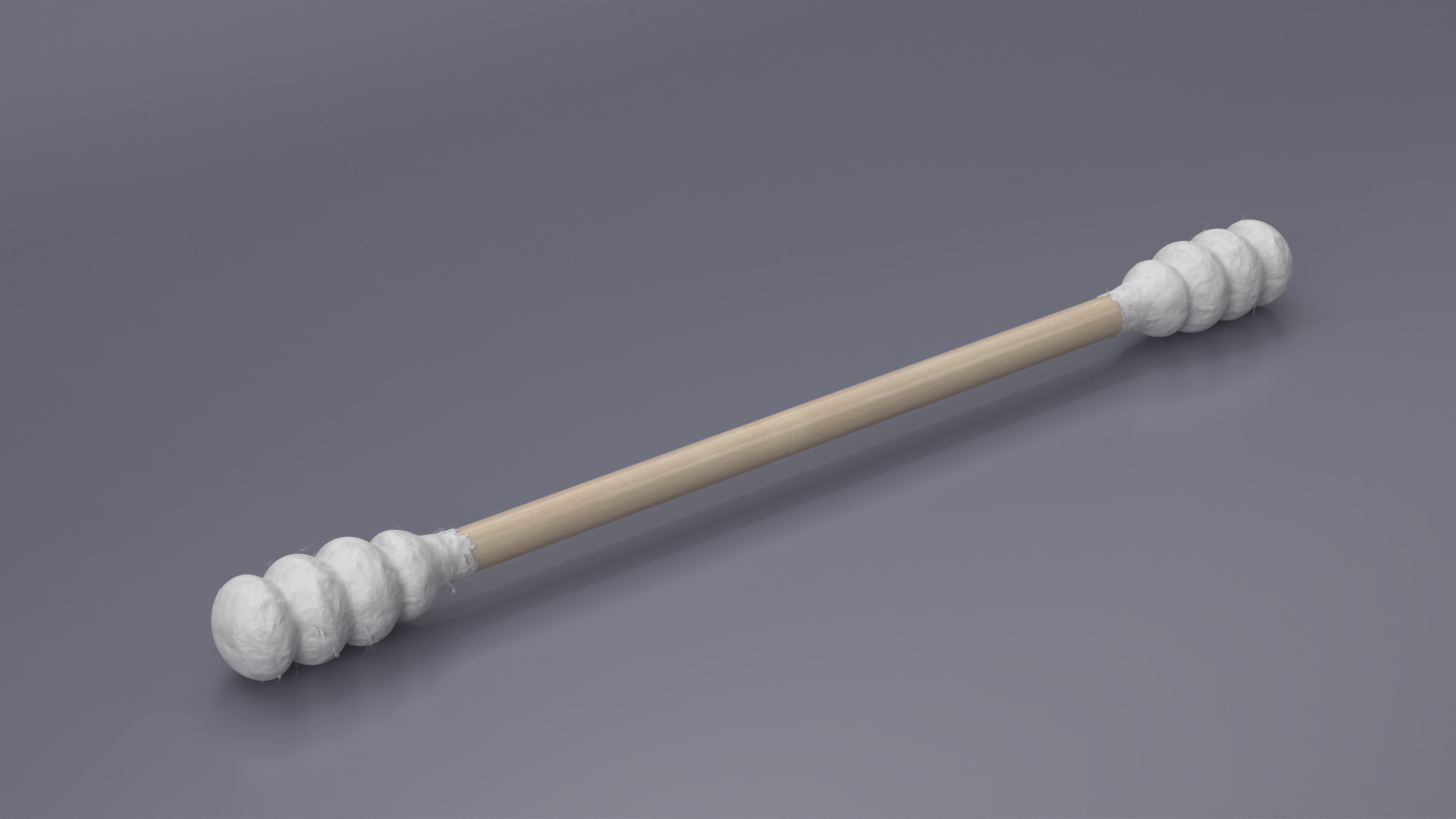 3D Cotton Swab Ring Type Wooden model