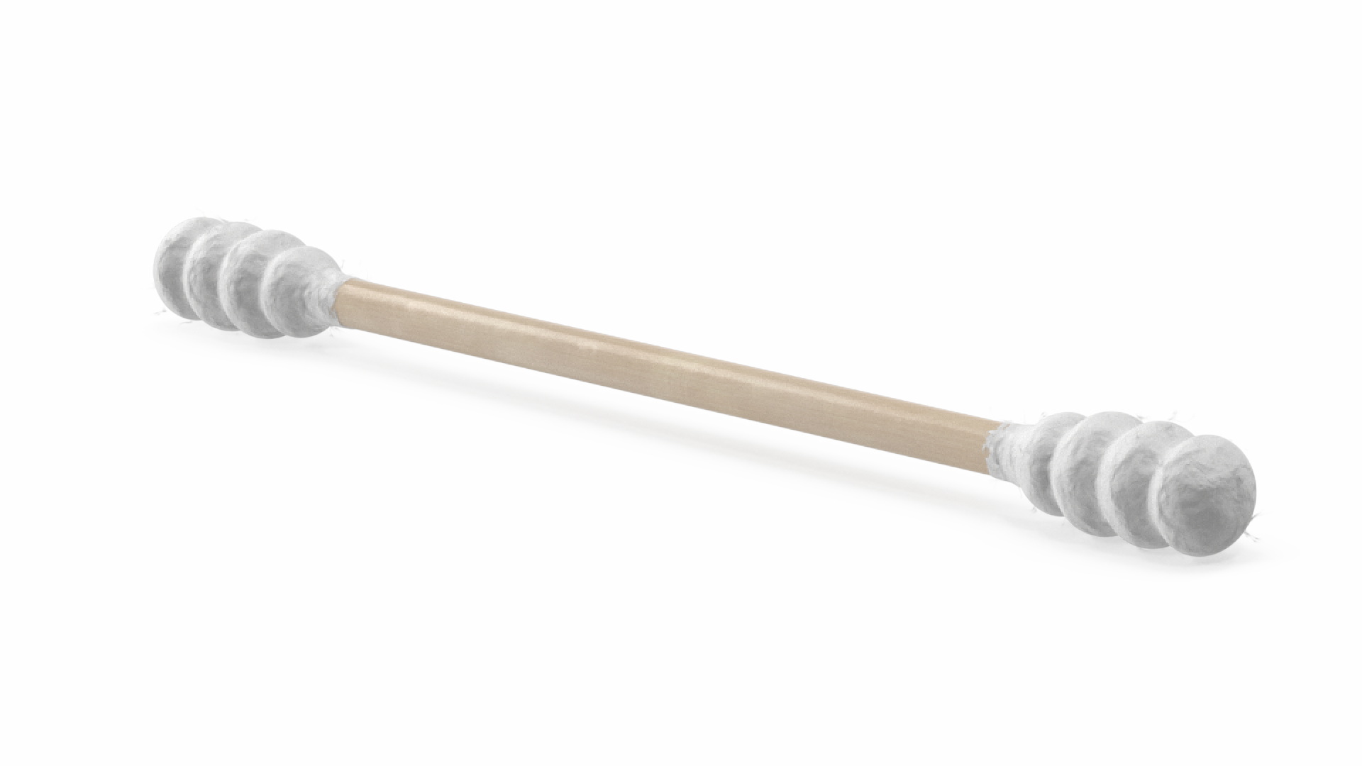 3D Cotton Swab Ring Type Wooden model