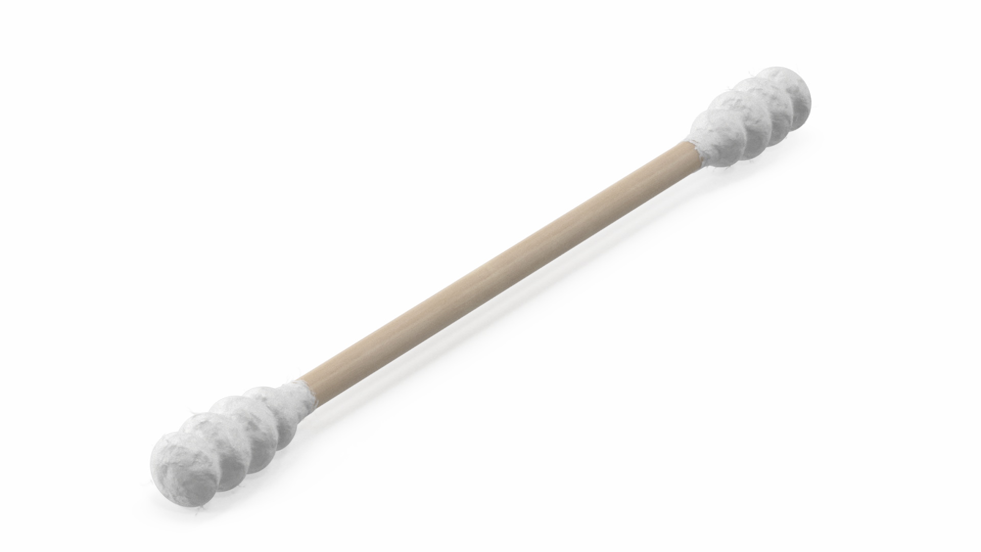 3D Cotton Swab Ring Type Wooden model