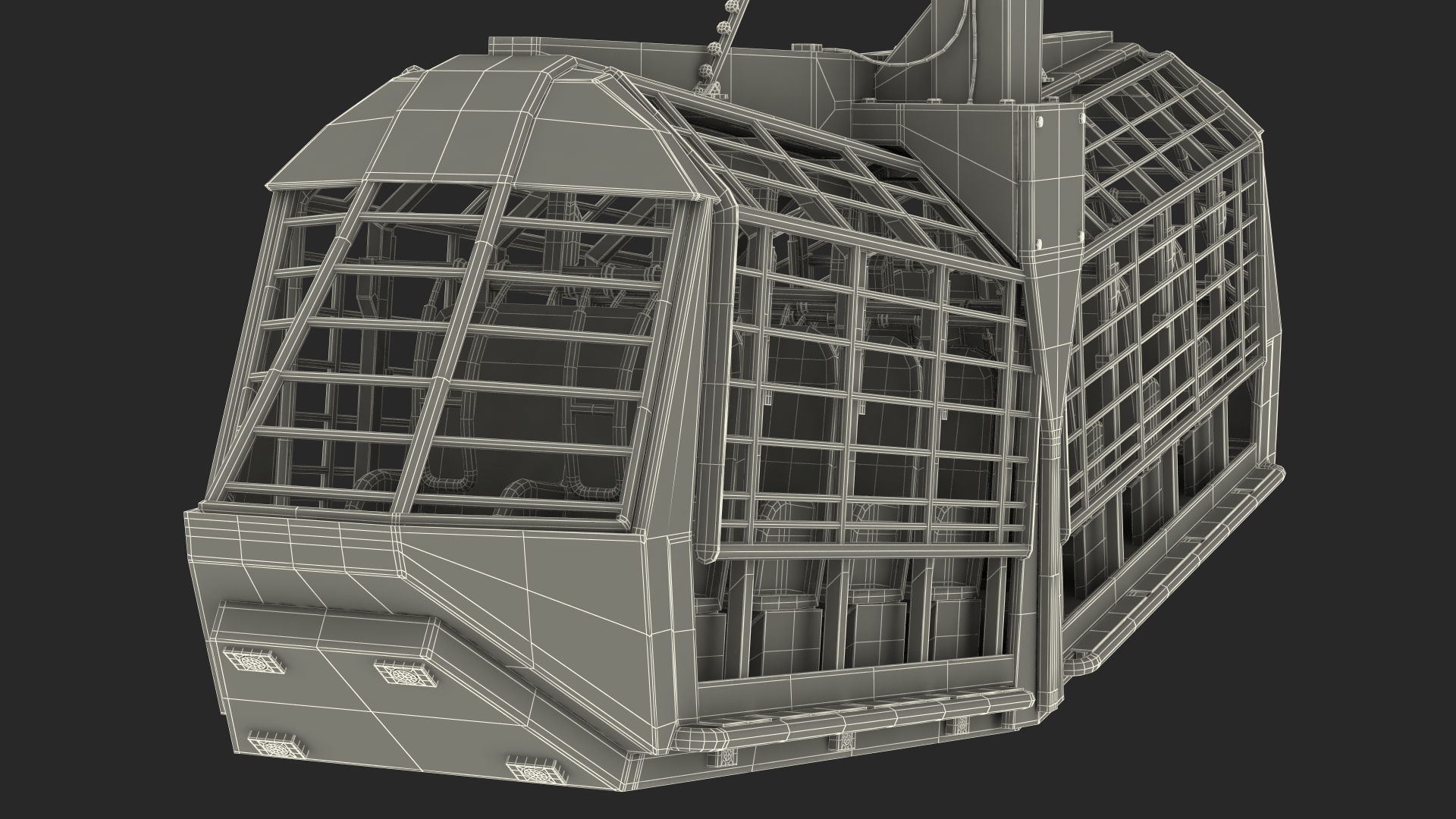 3D Kamikaze Ranger Ride Attraction Working Position model