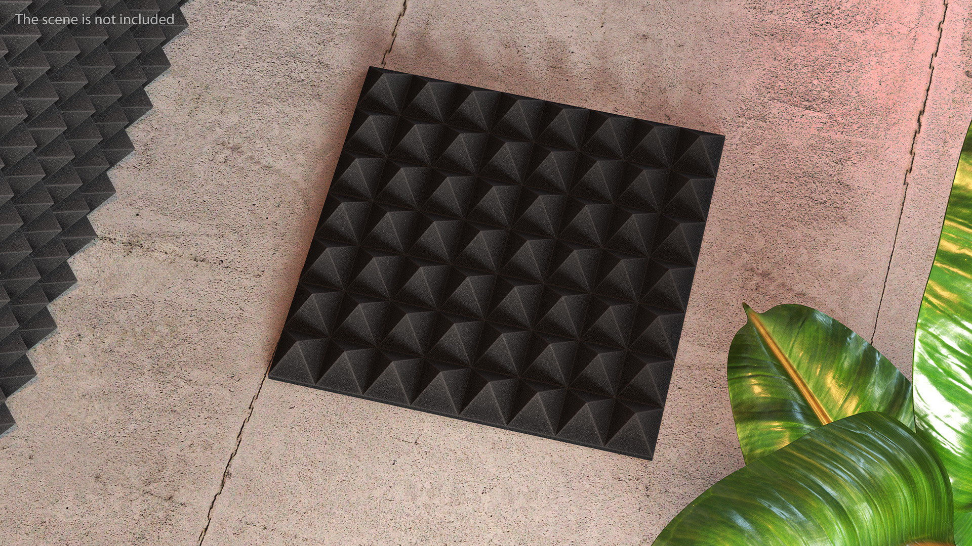 3D Sound Proofing Panel Black