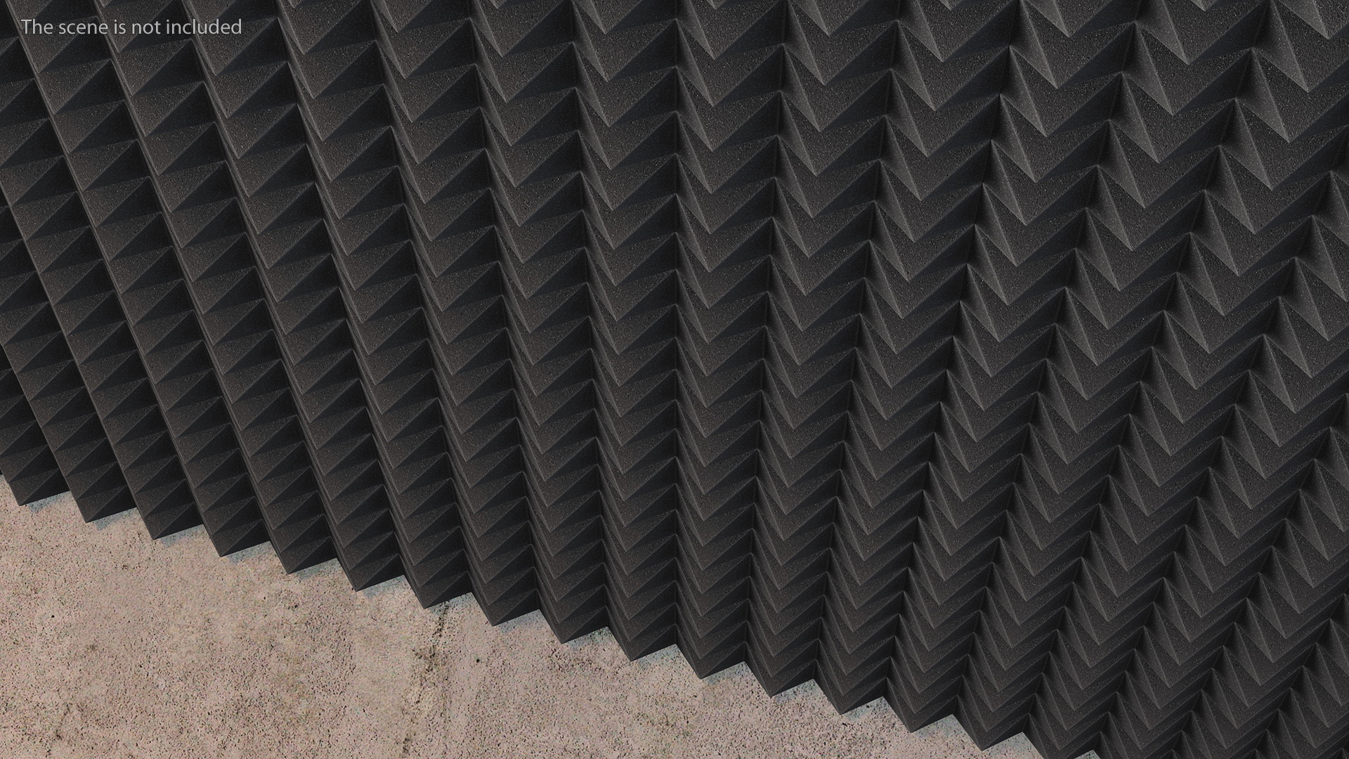 3D Sound Proofing Panel Black