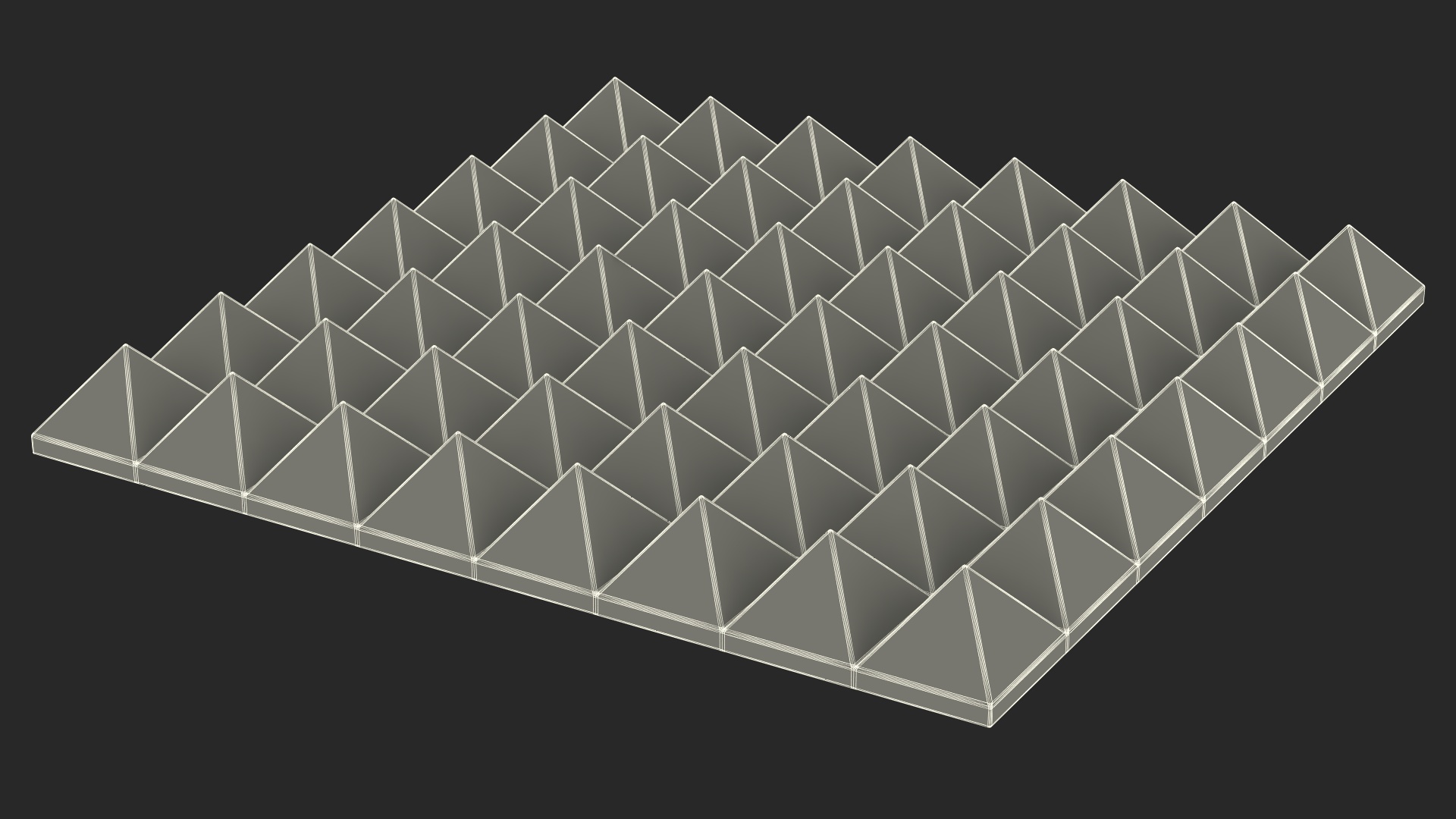 3D Sound Proofing Panel Black