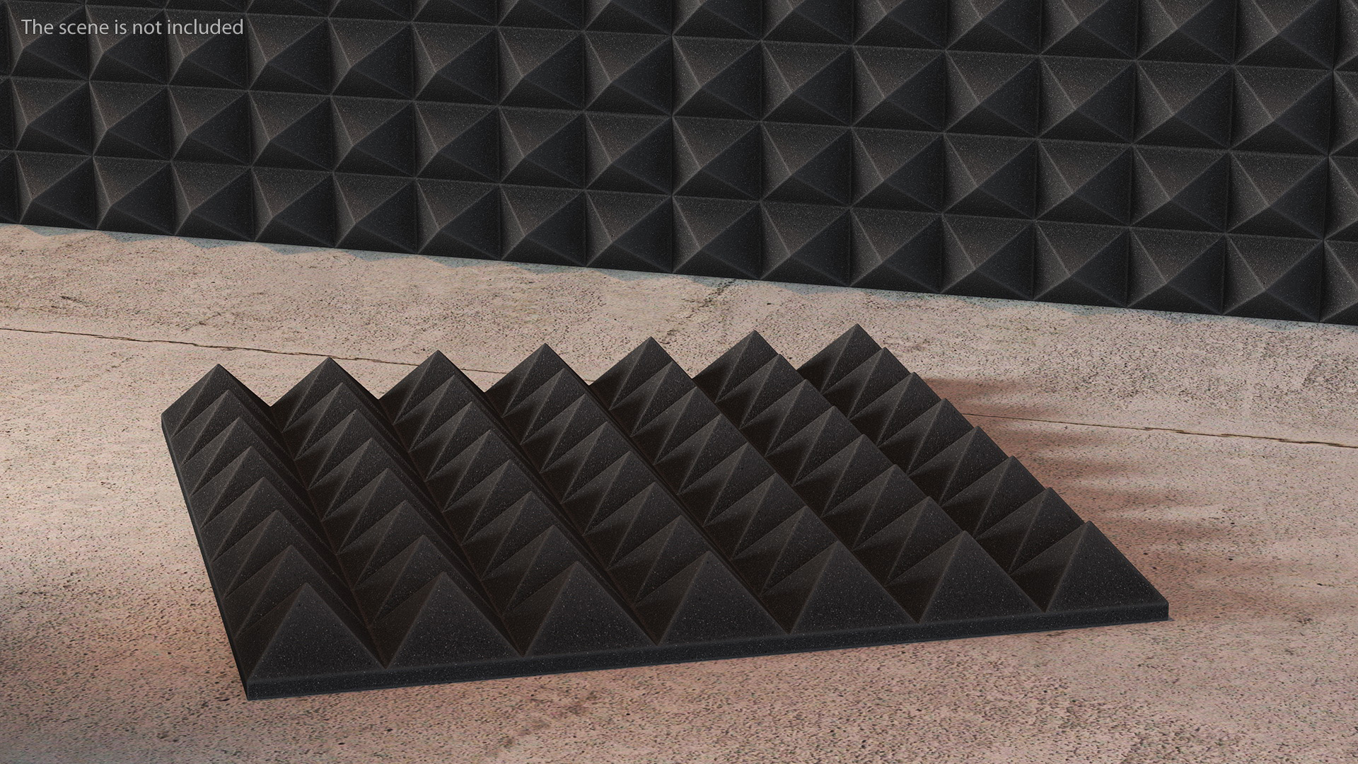 3D Sound Proofing Panel Black