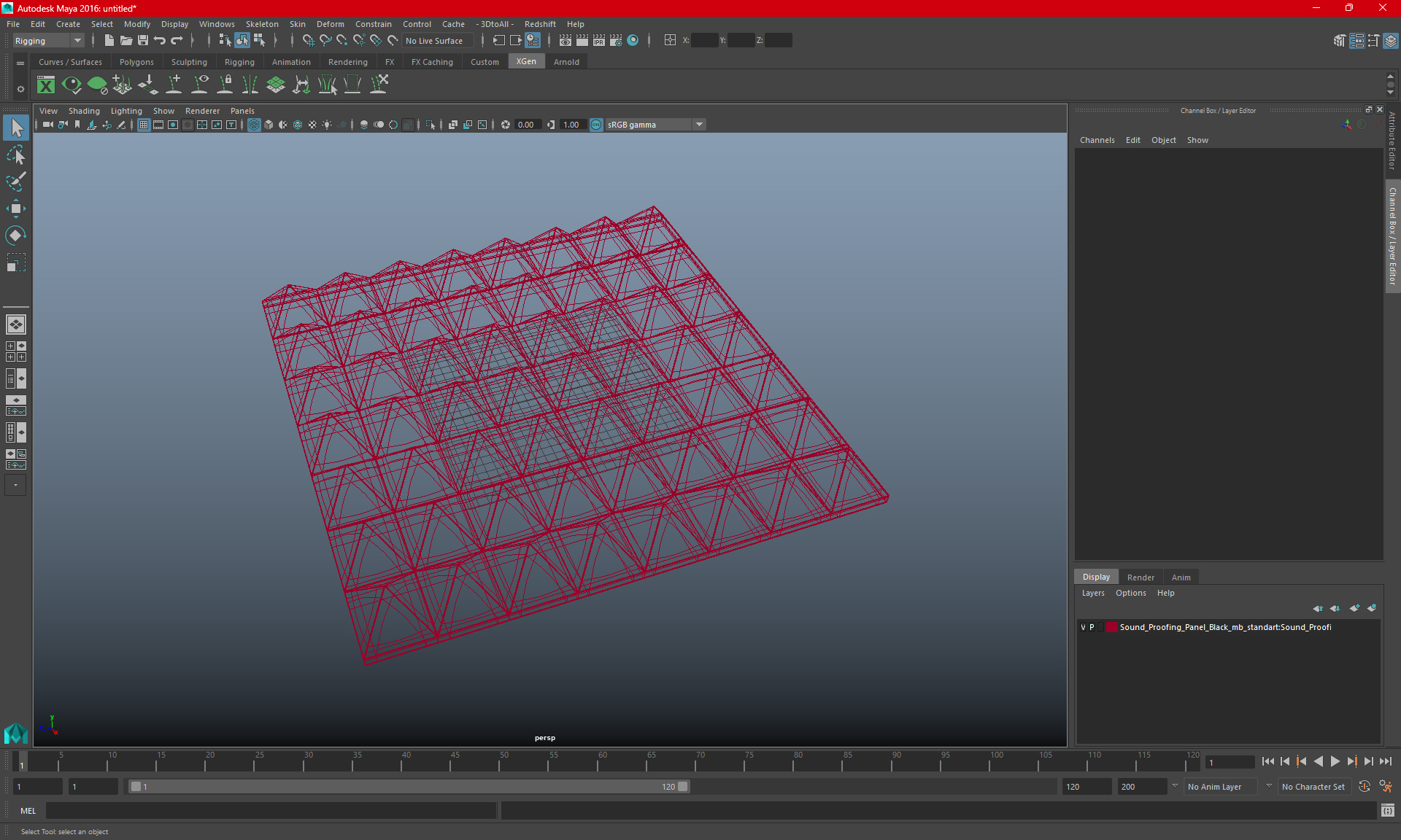 3D Sound Proofing Panel Black