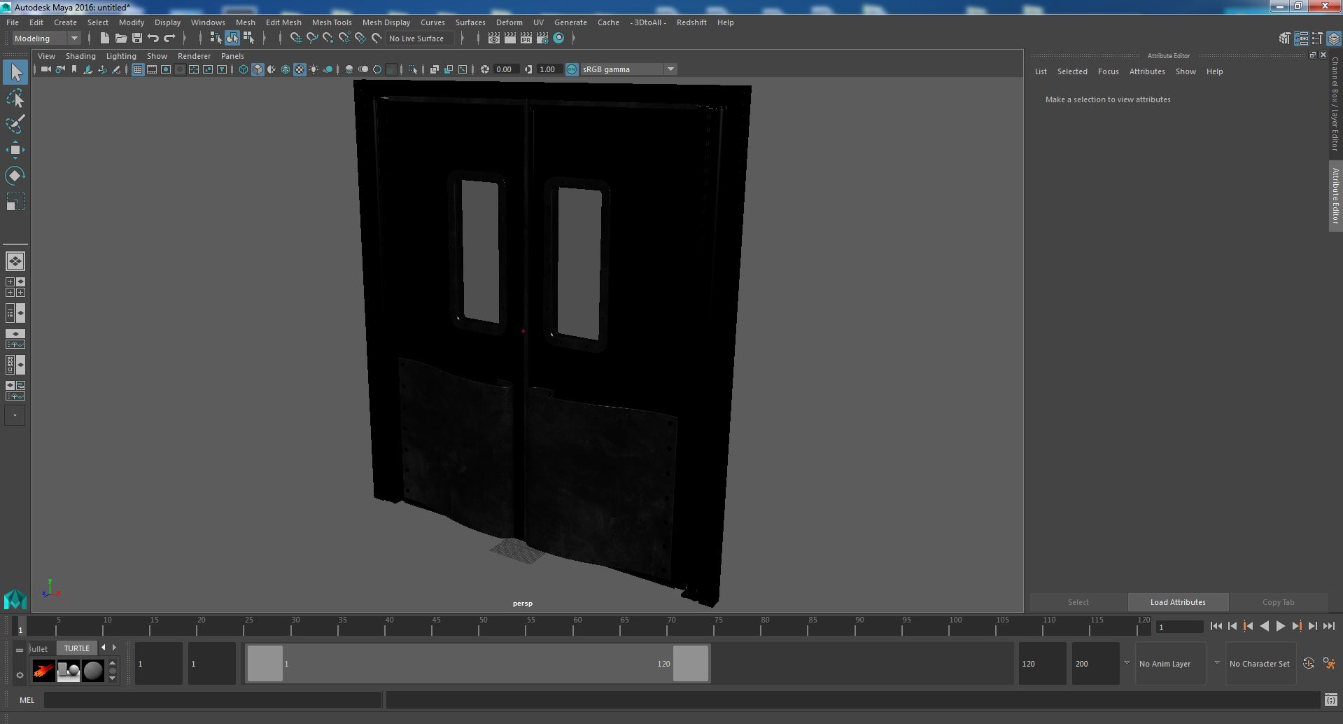 3D Metal Impact Traffic Doors