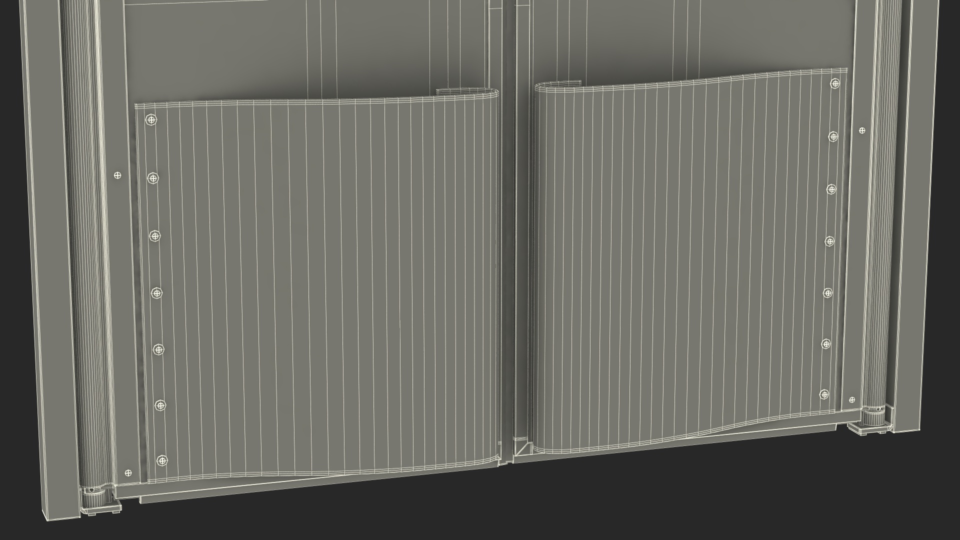 3D Metal Impact Traffic Doors