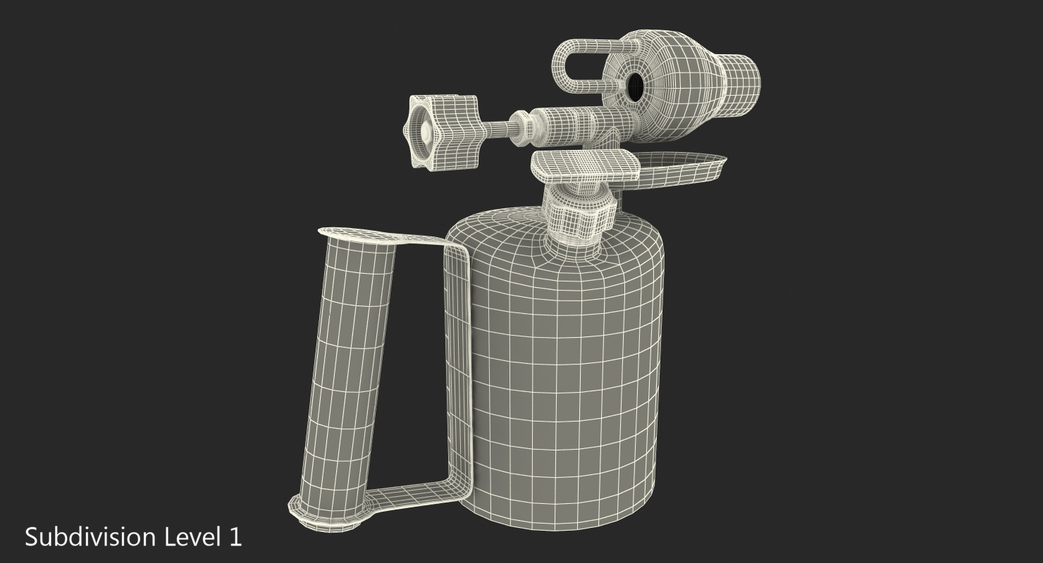 3D Used Blowlamp model
