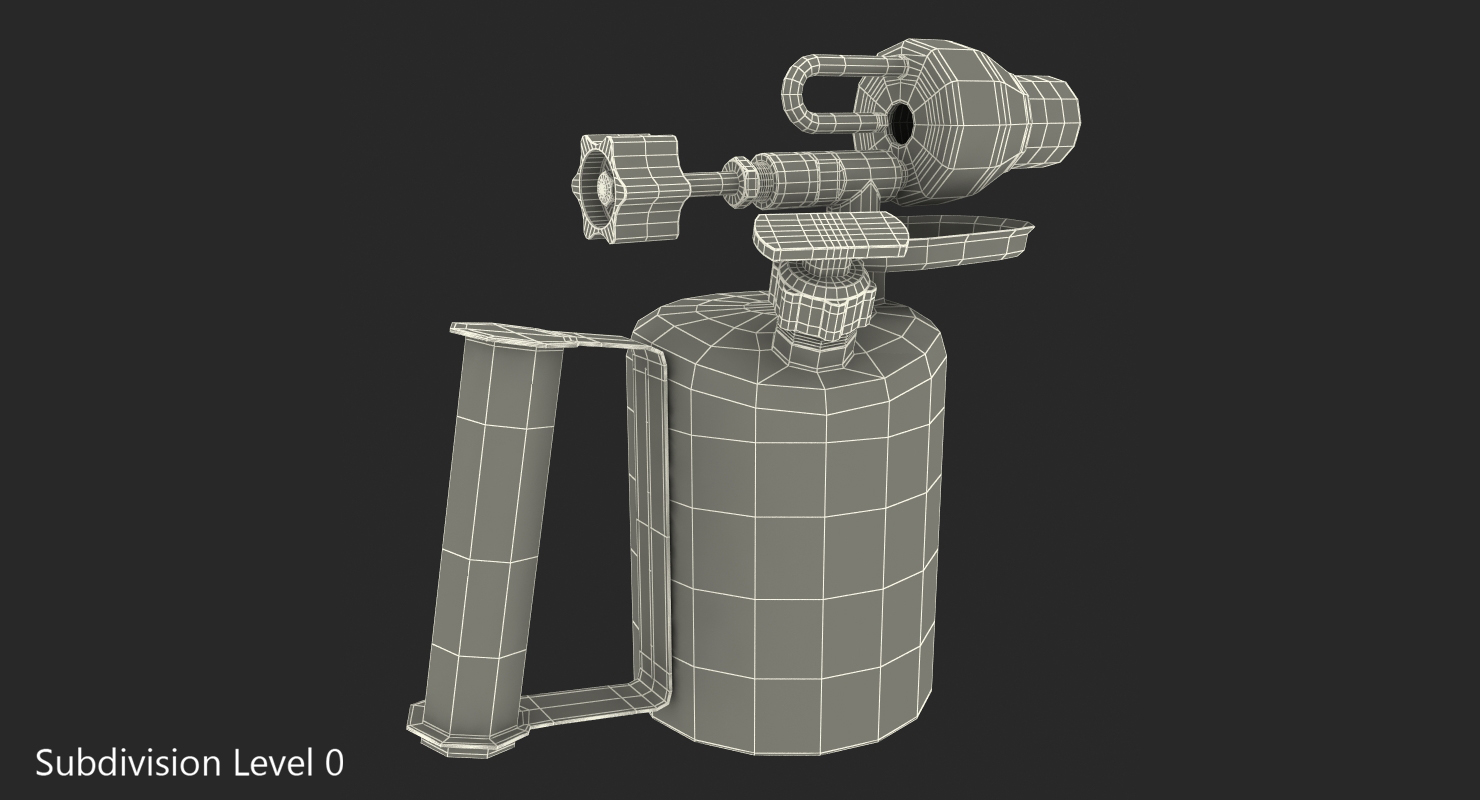 3D Used Blowlamp model