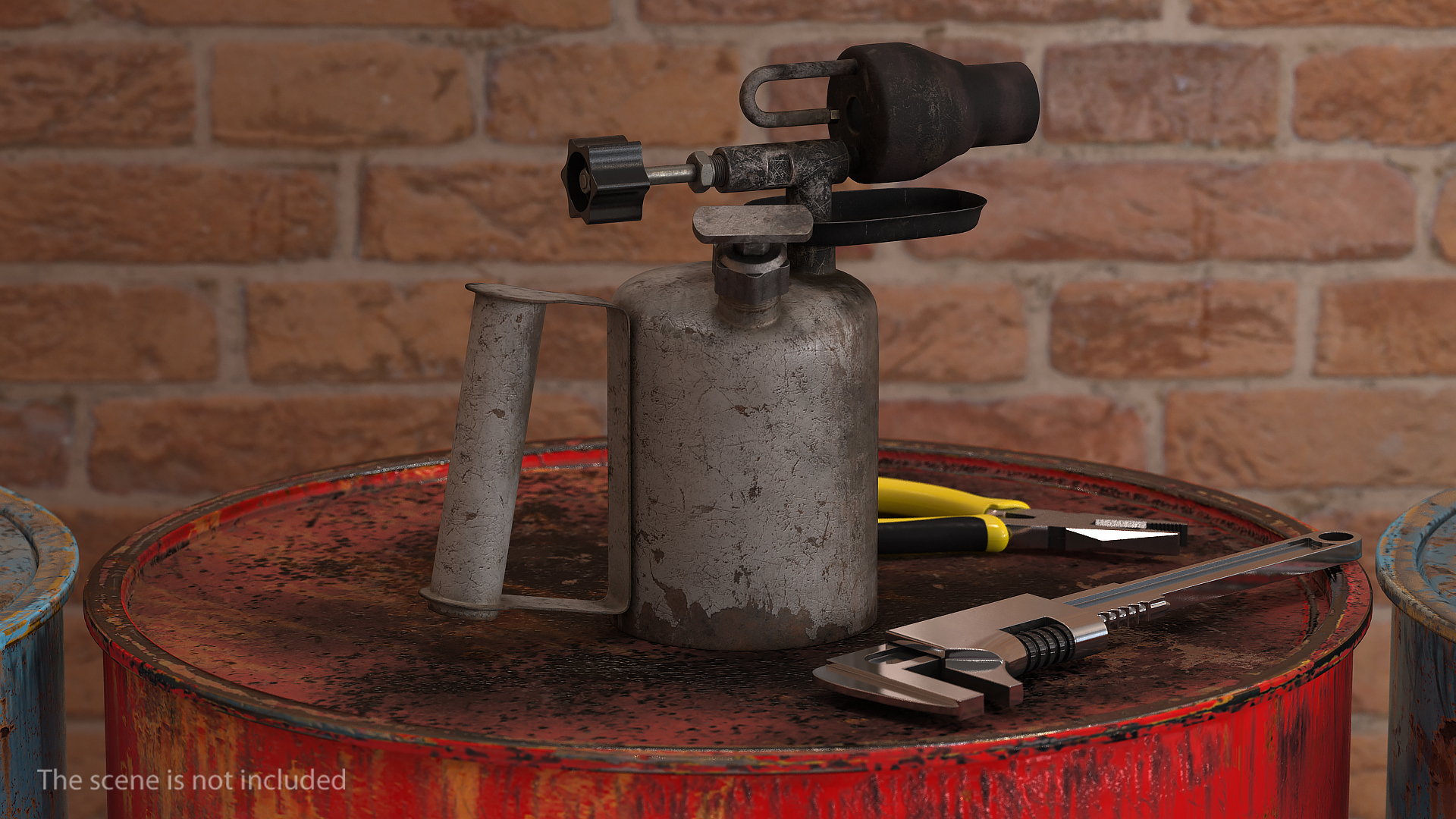 3D Used Blowlamp model