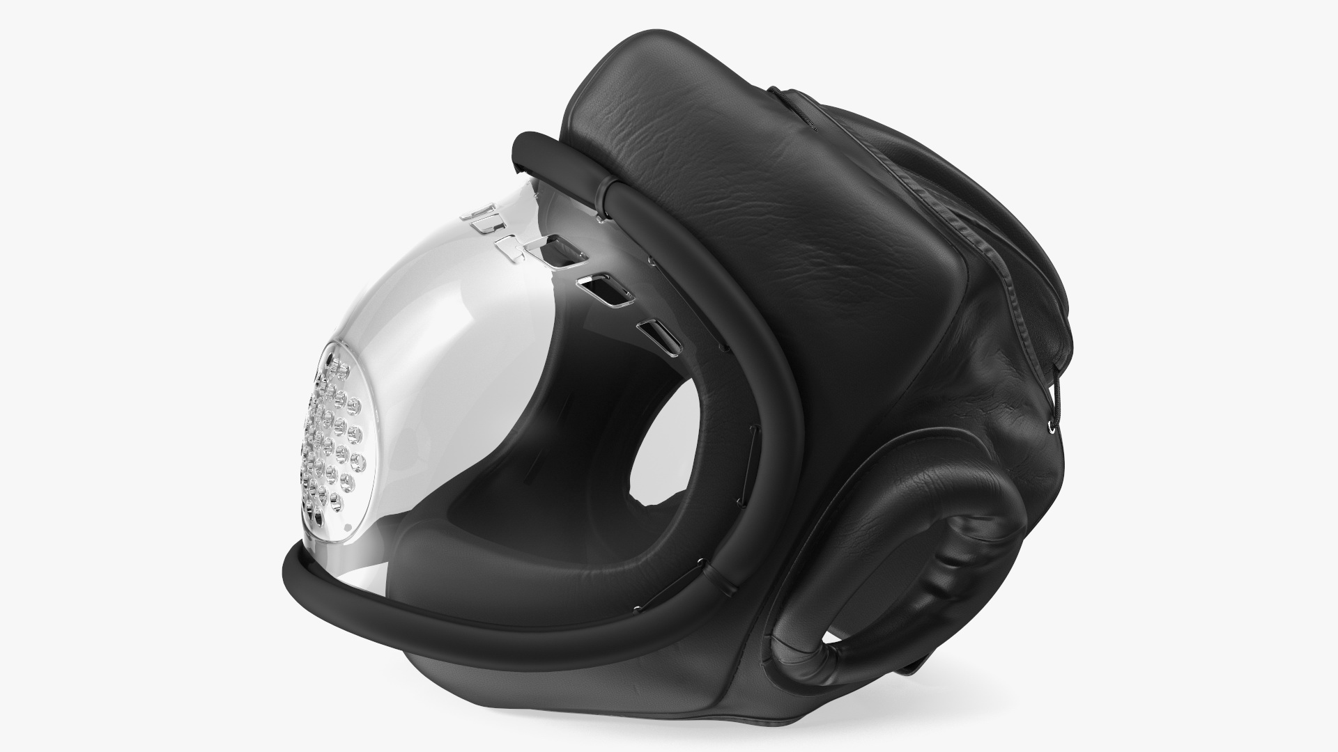 Kudo Helmet Playwell Black on Mannequin Head 3D model