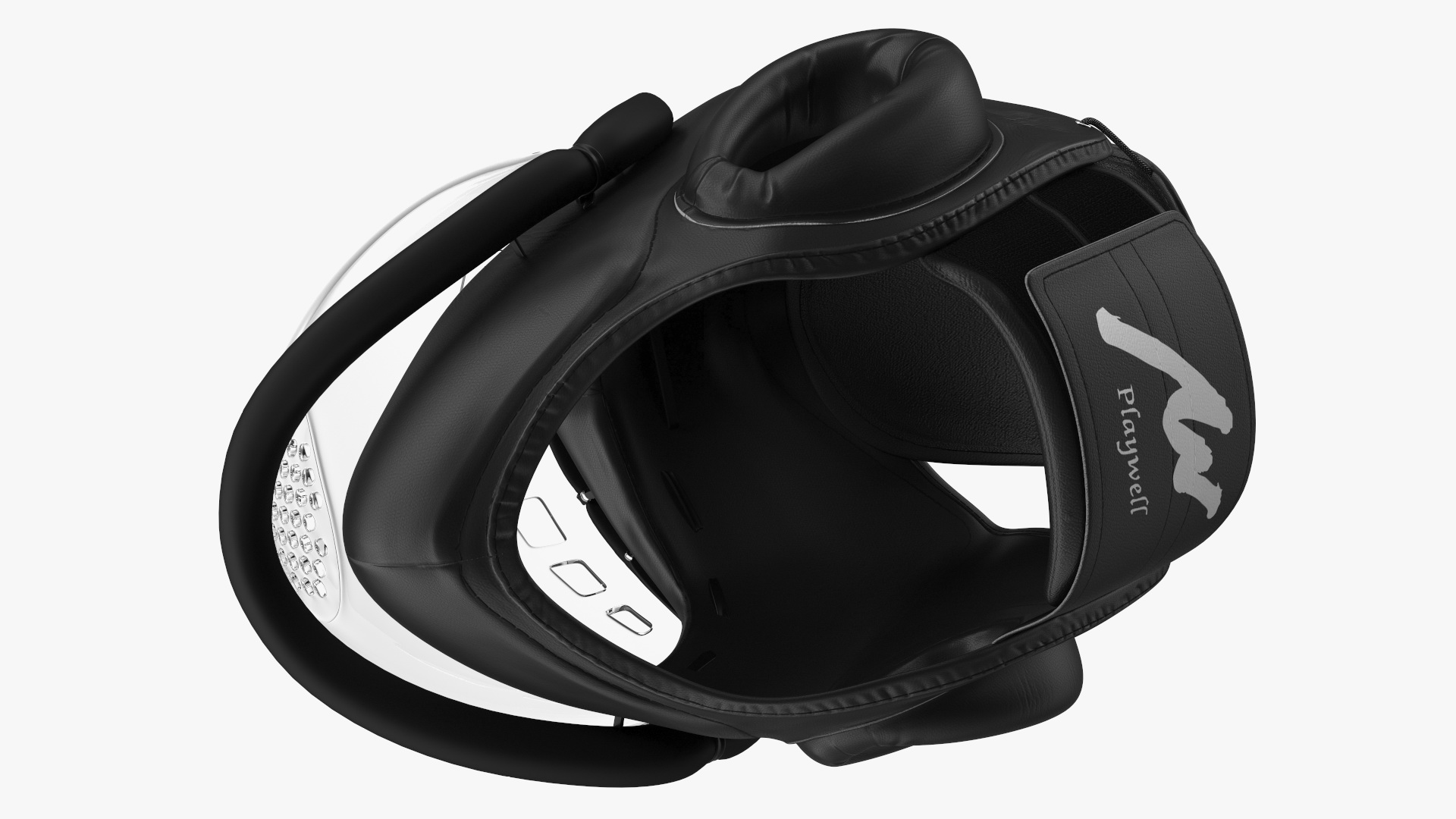 Kudo Helmet Playwell Black on Mannequin Head 3D model
