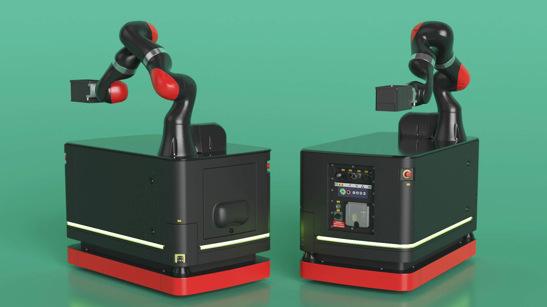 Mobile Robot Hand with Special Box 3D model