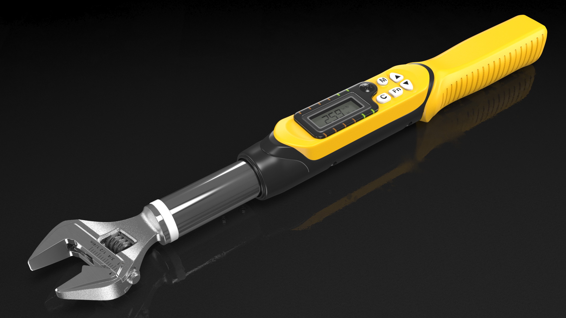 Digital Torque Wrench ON 3D model