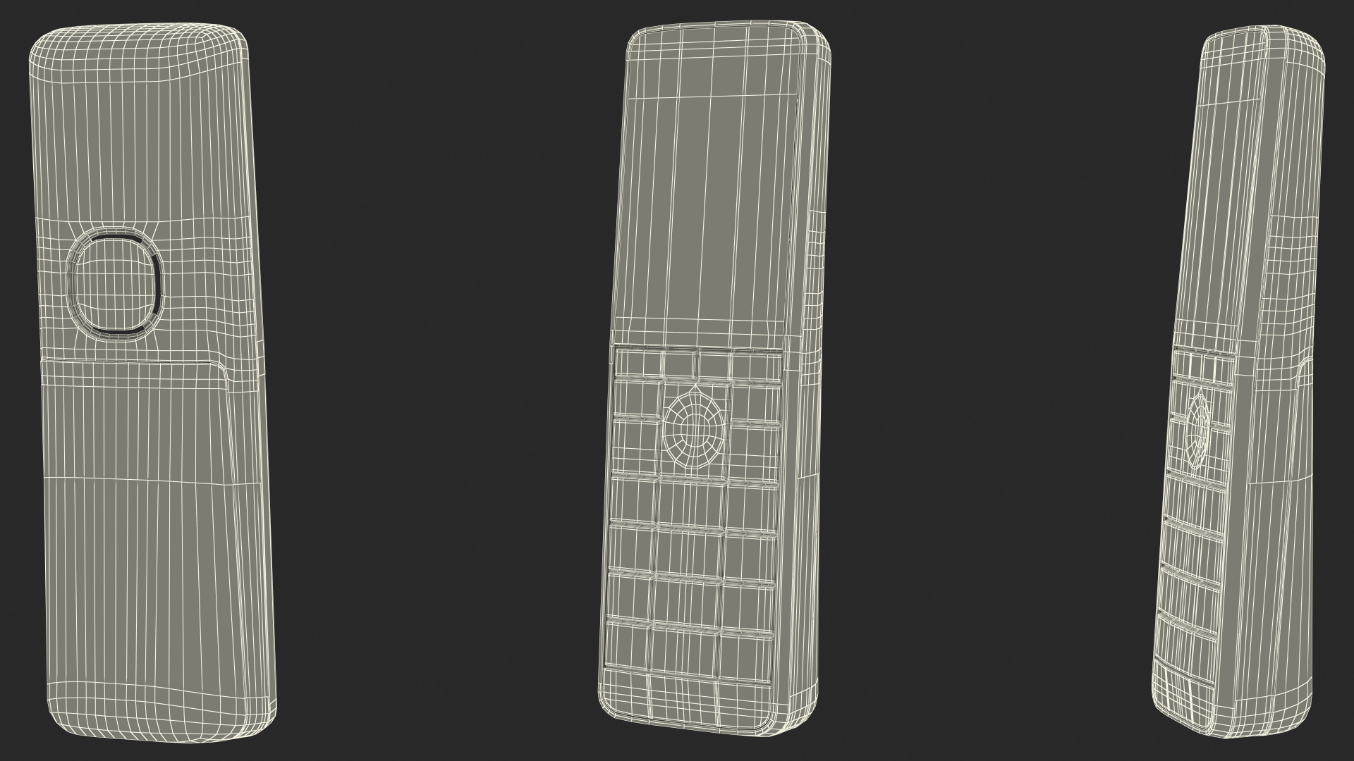 Single Cordless DECT Home Phone with Charger 3D model