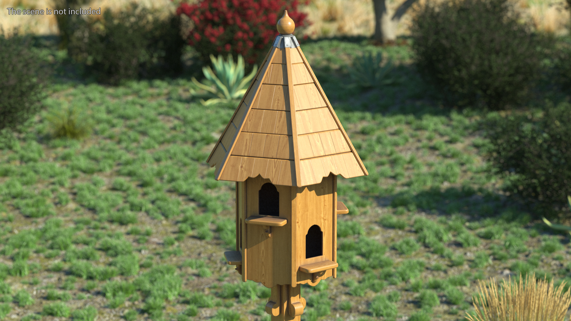 Wooden Dovecote for Six Nests 3D model