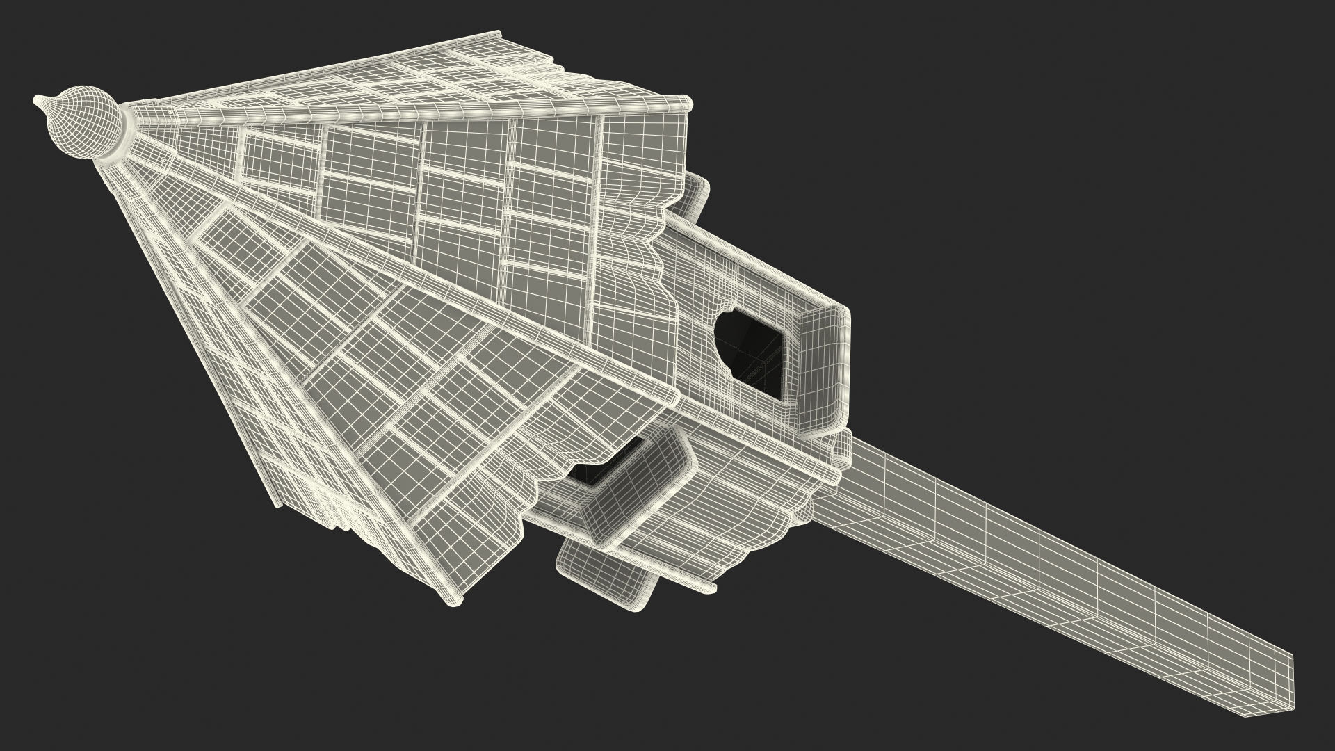 Wooden Dovecote for Six Nests 3D model
