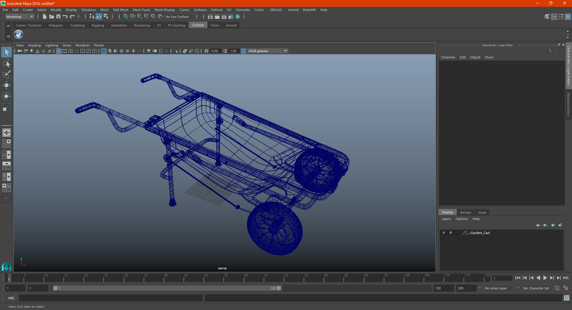 3D Garden Cart