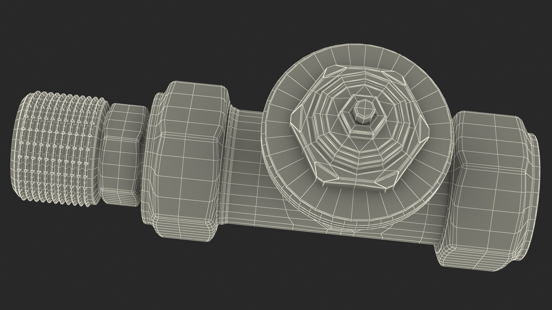 3D Straight Thermostatic Radiator Valve