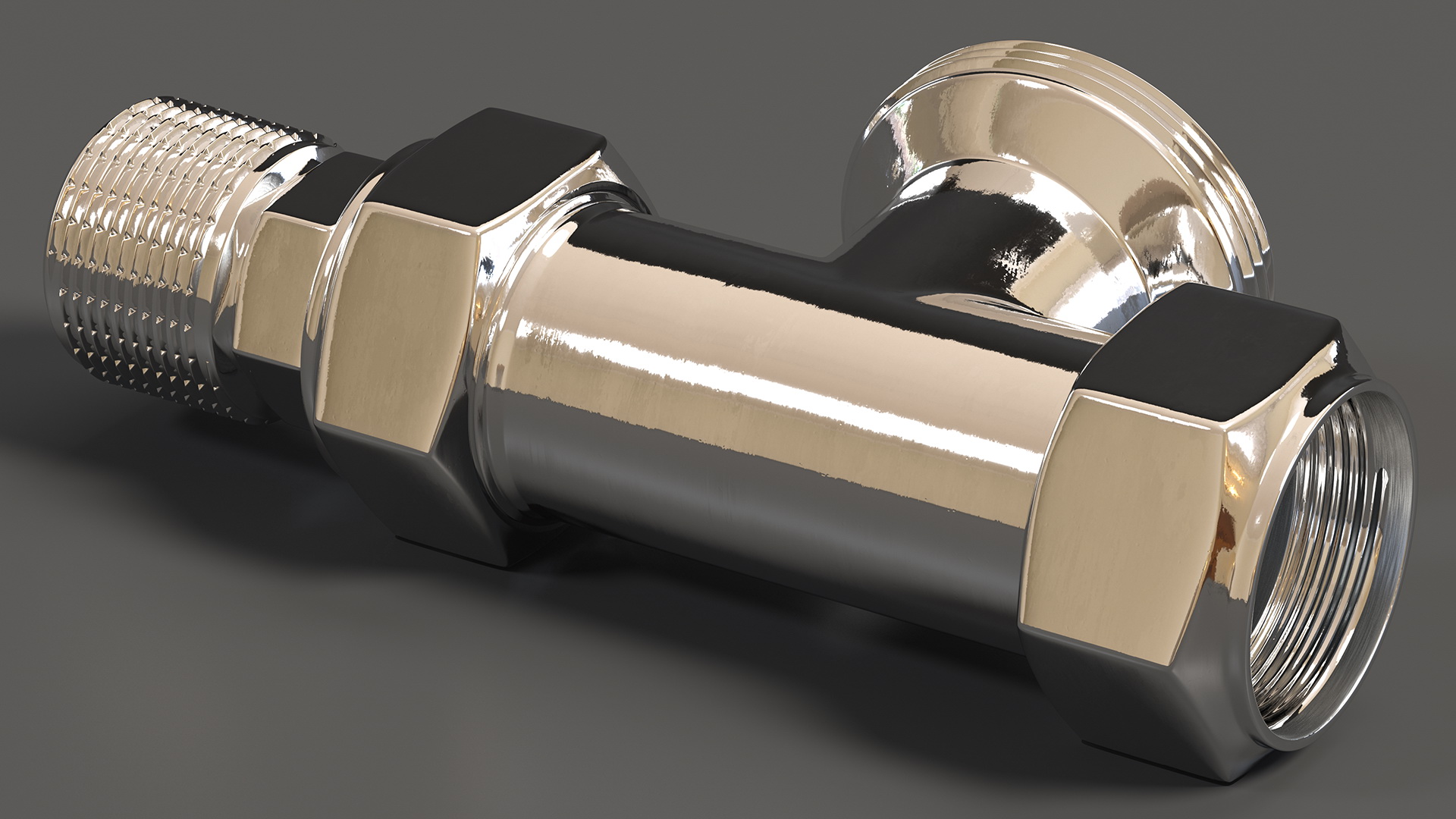 3D Straight Thermostatic Radiator Valve
