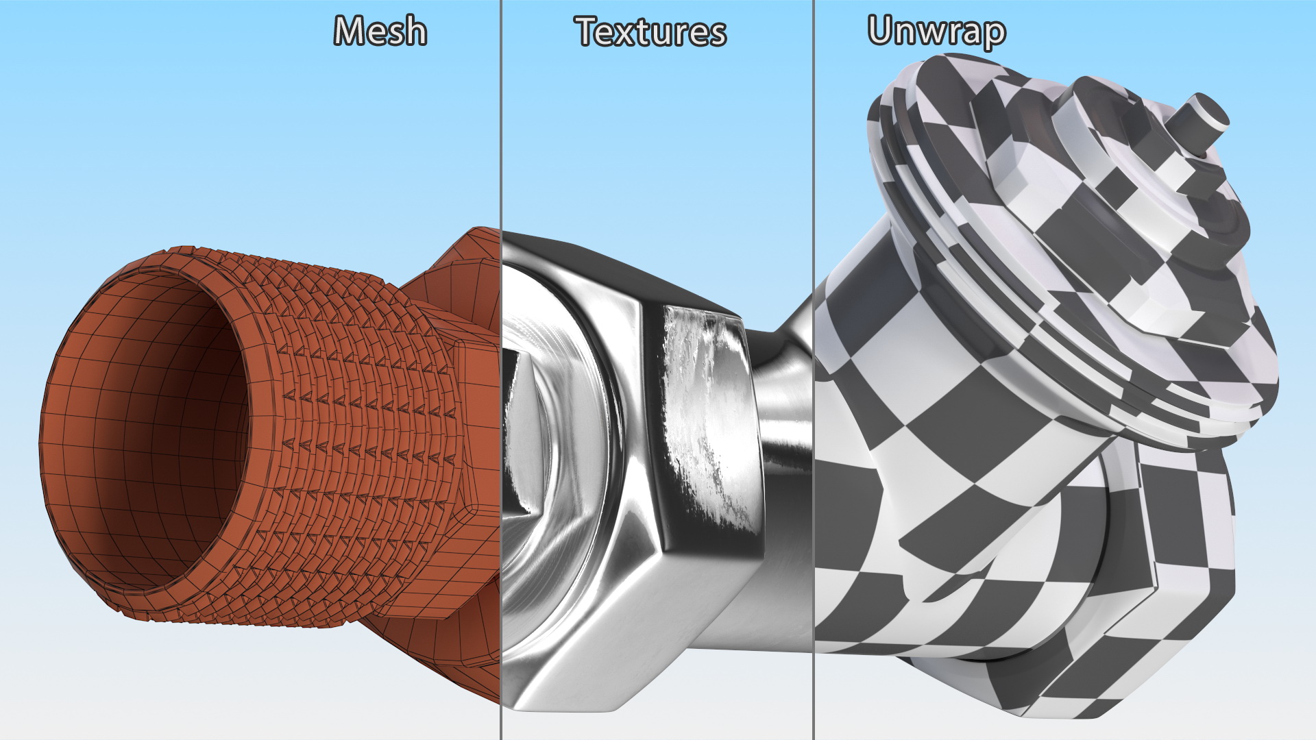 3D Straight Thermostatic Radiator Valve
