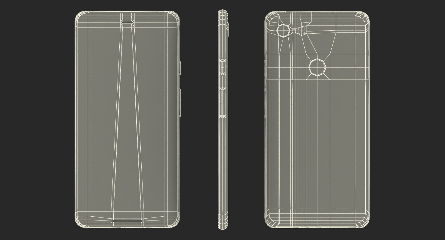 3D model Google Pixel 3 and Pixel 3XL Smartphone Black